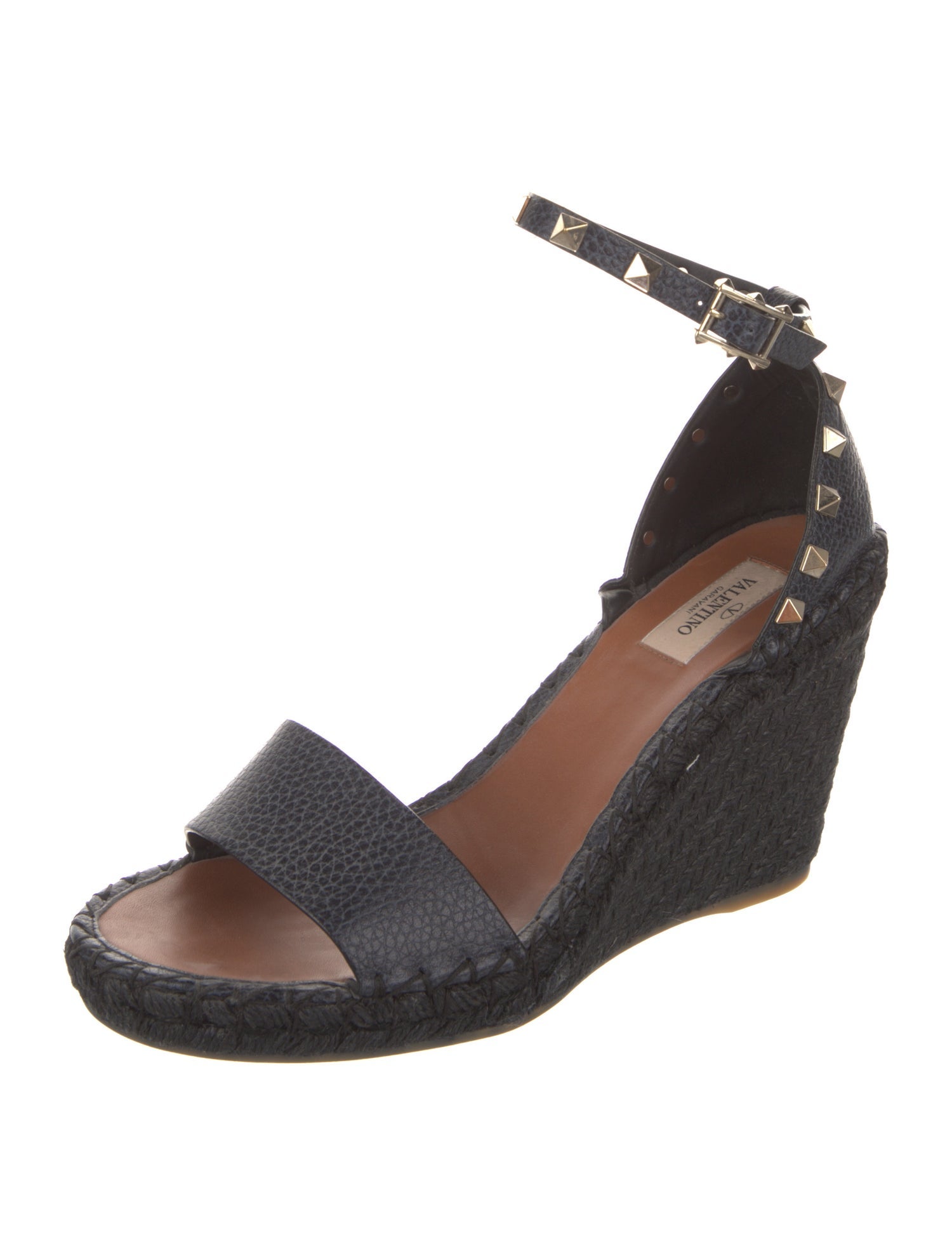 Valentino Rockstud Accents Leather D'Orsay Pumps