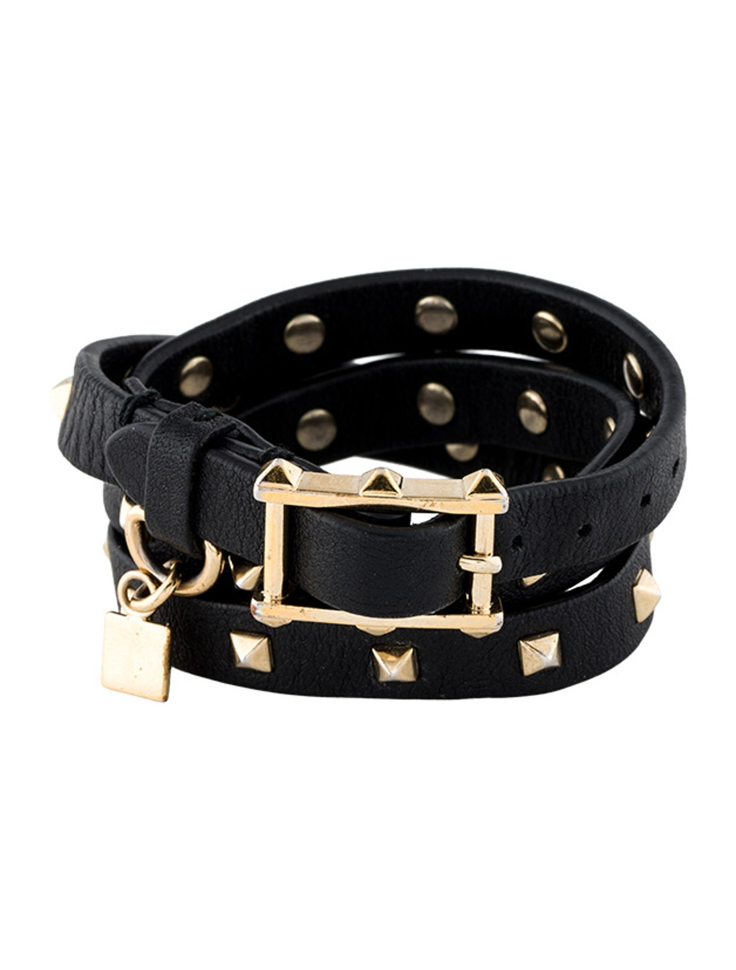 Valentino Mini Rockstud Triple Wrap Bracelet