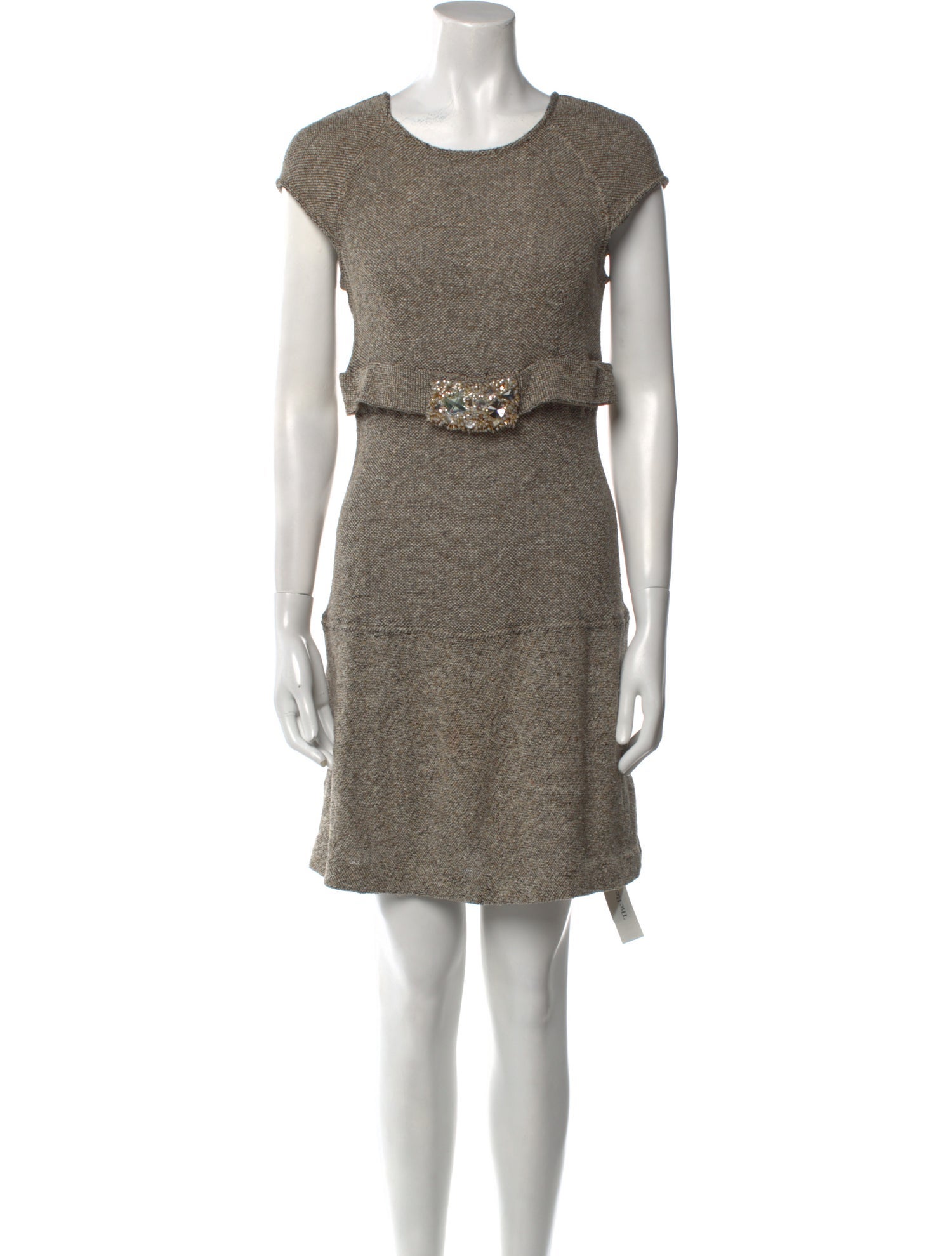 Valentino Scoop Neck Mini Dress