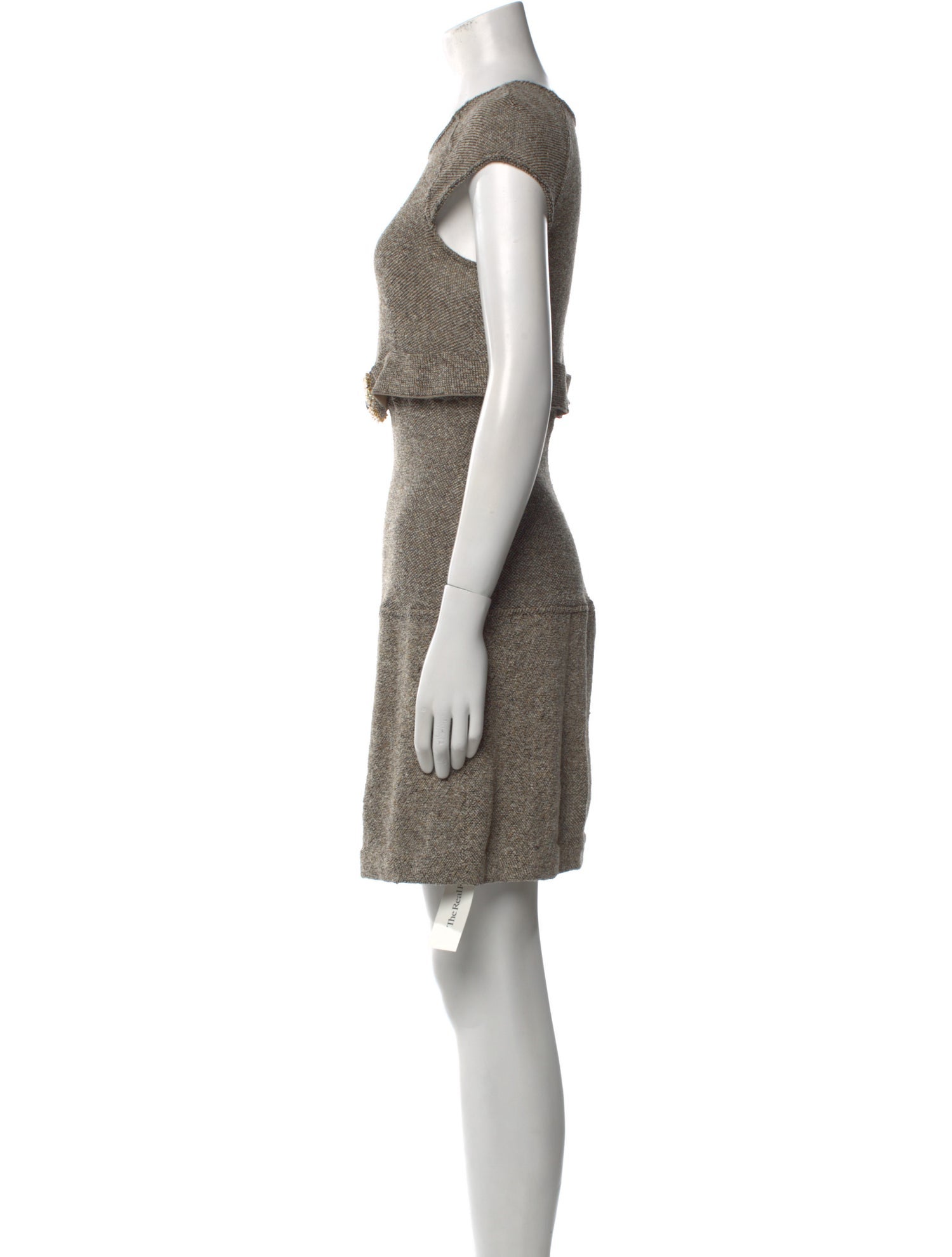 Valentino Scoop Neck Mini Dress