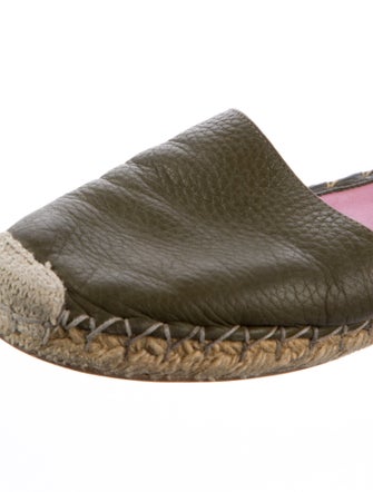 Valentino Rockstud Accents Leather Espadrilles