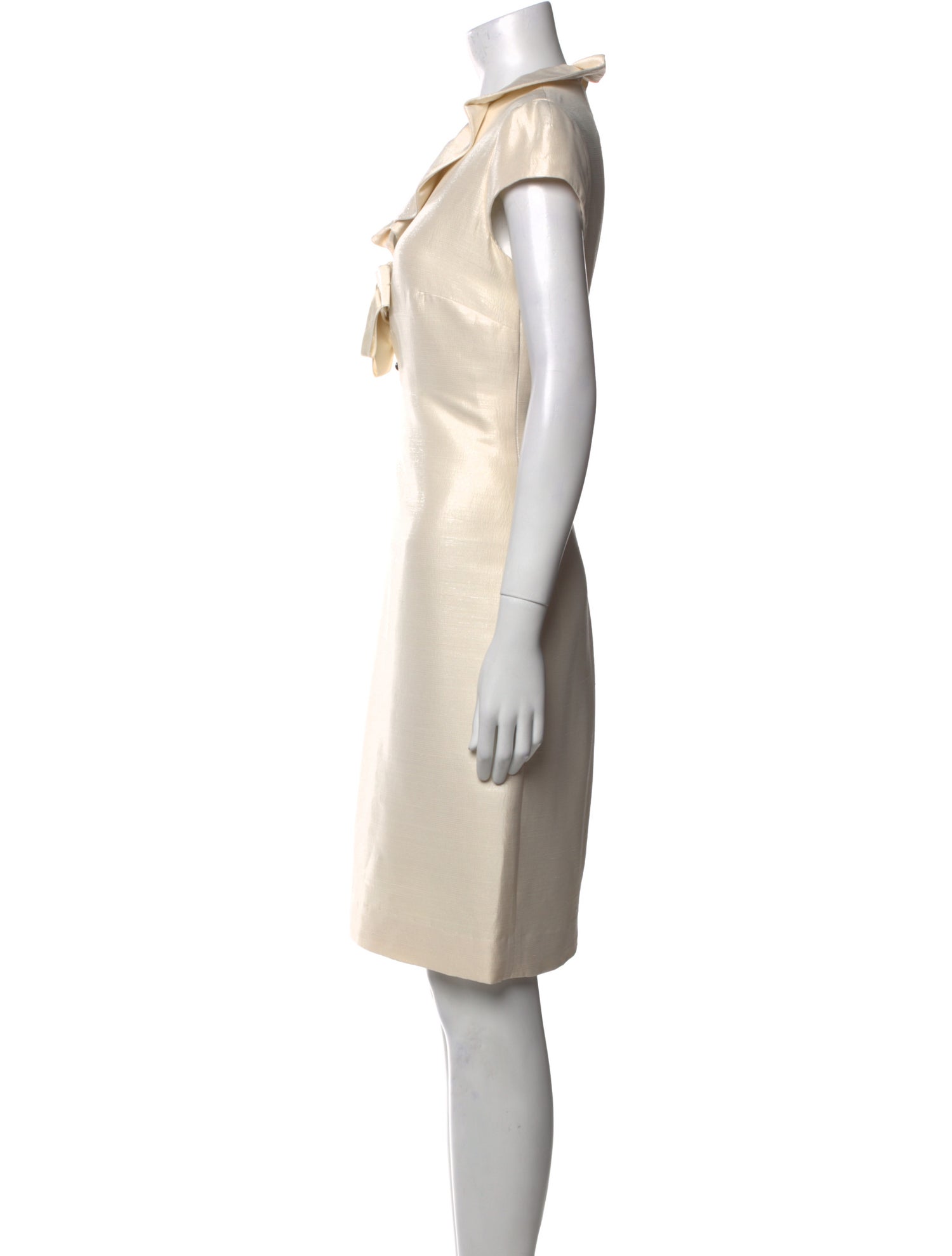 Valentino Scoop Neck Knee-Length Dress