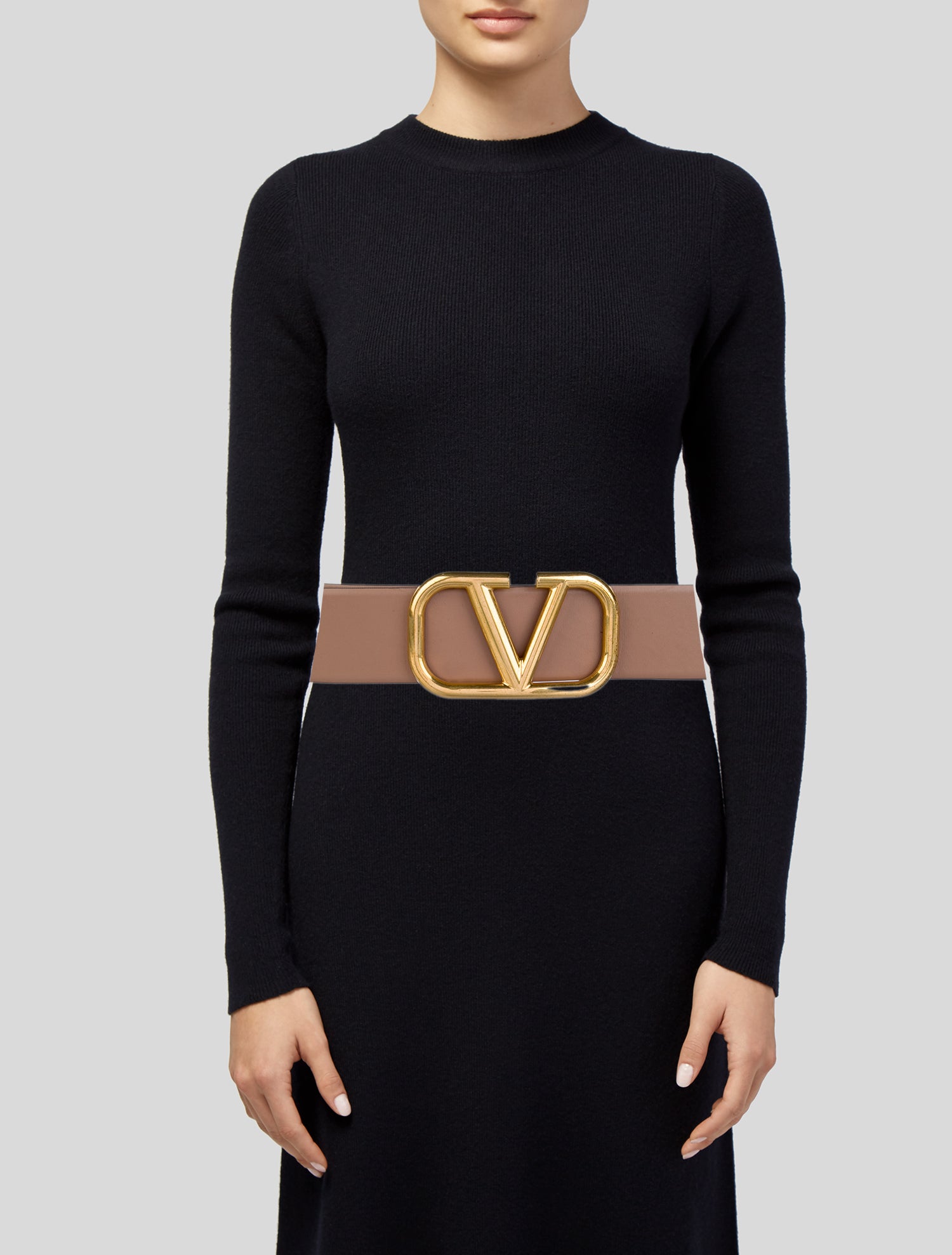 Valentino Wide Leather Belt