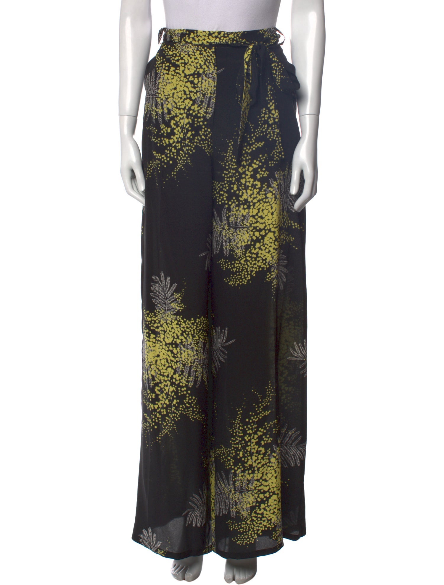 Valentino Silk Wide Leg Pants
