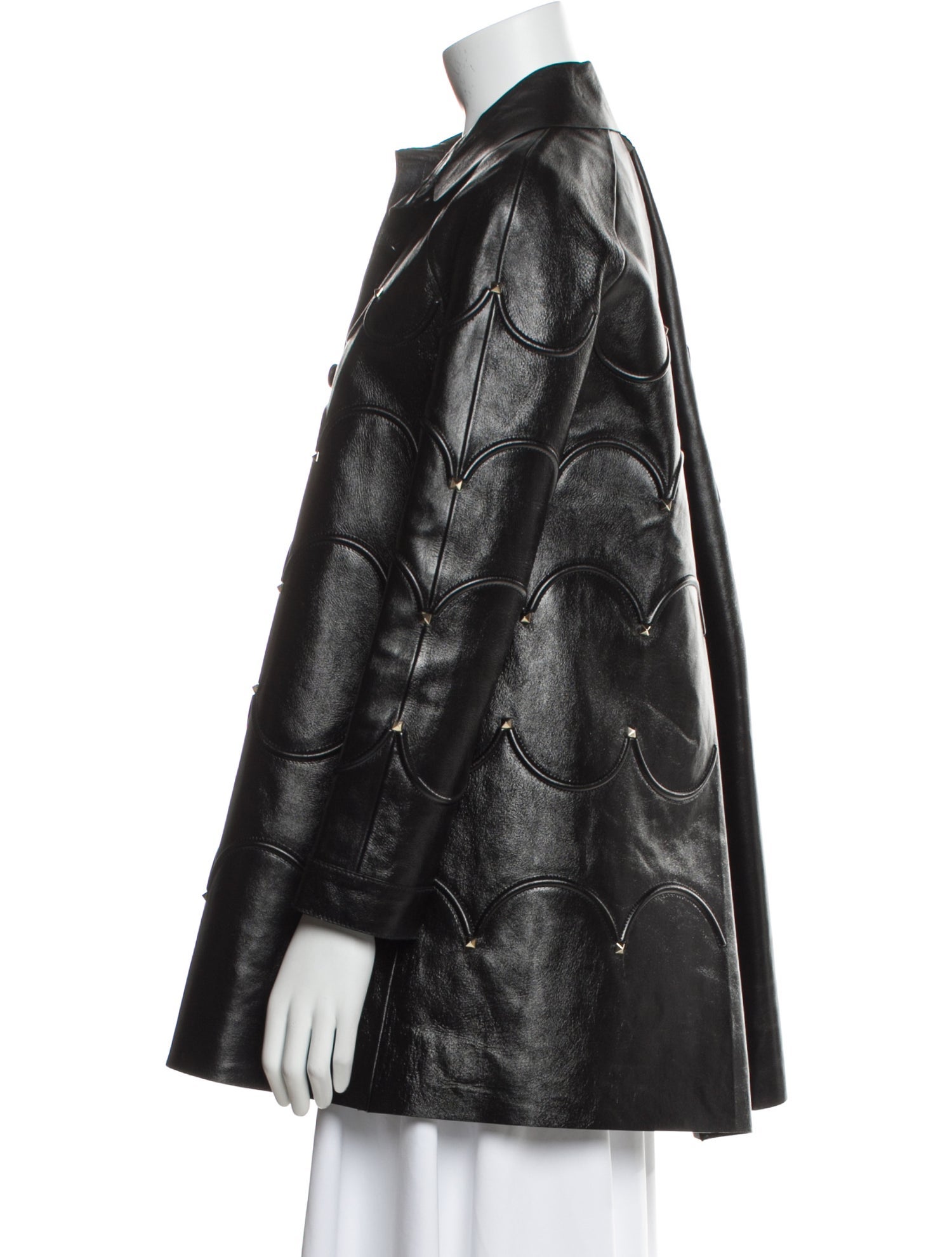 Valentino Lambskin Faux Fur Coat