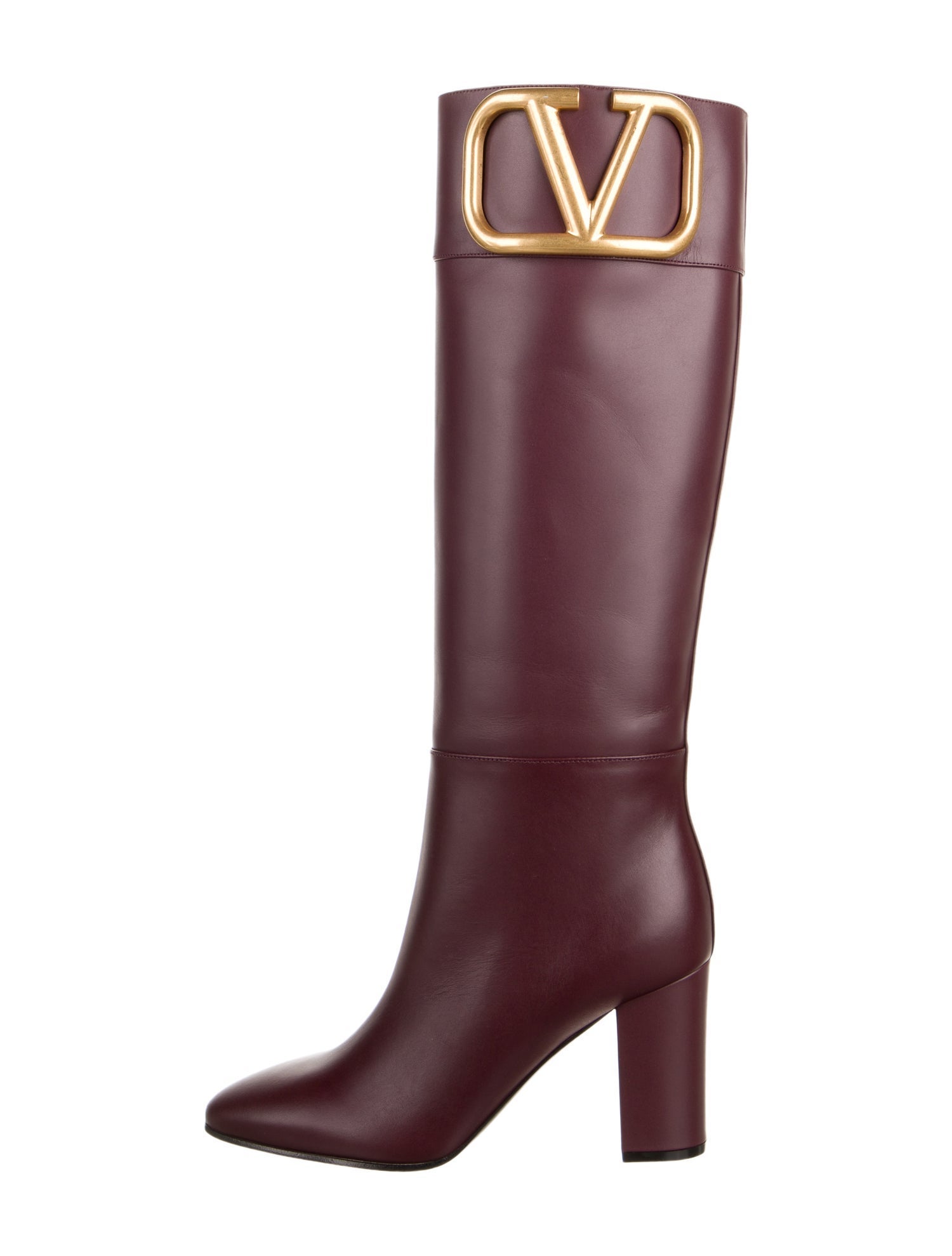 Valentino Leather Riding Boots
