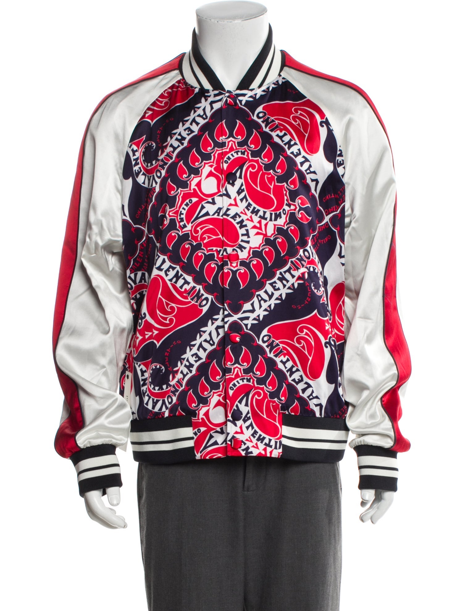 Valentino Graphic Print Bomber Jacket