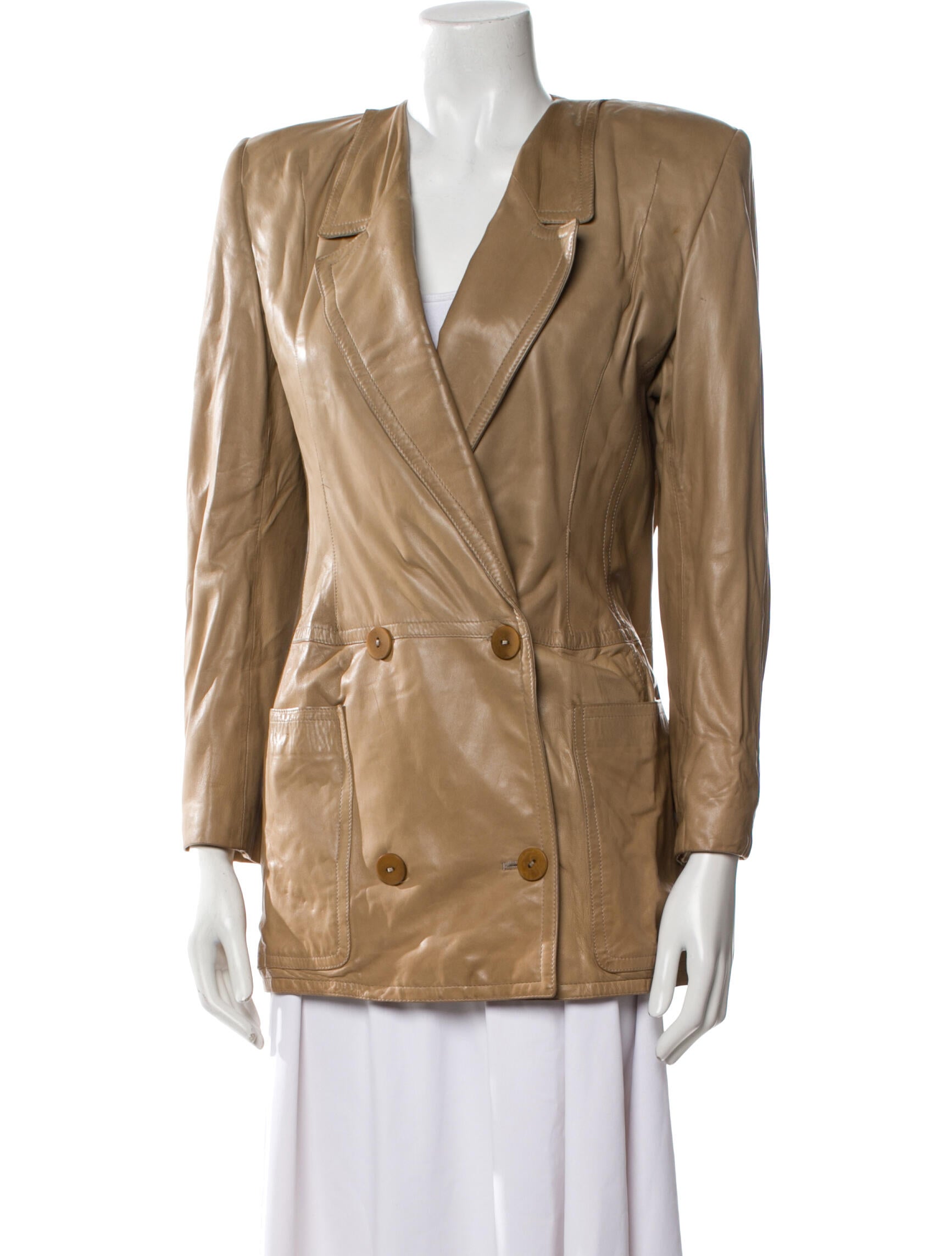 Valentino Leather Blazer
