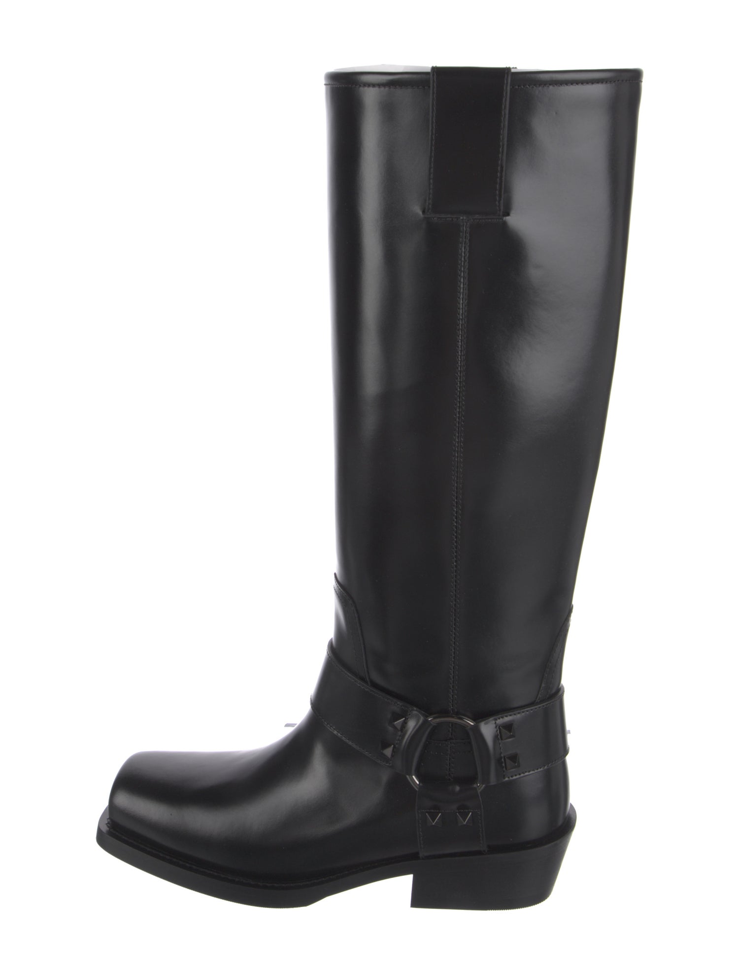 Valentino Leather Rain Boots