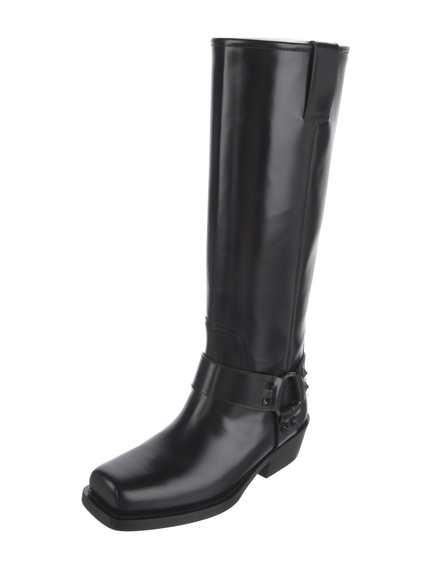 Valentino Leather Rain Boots