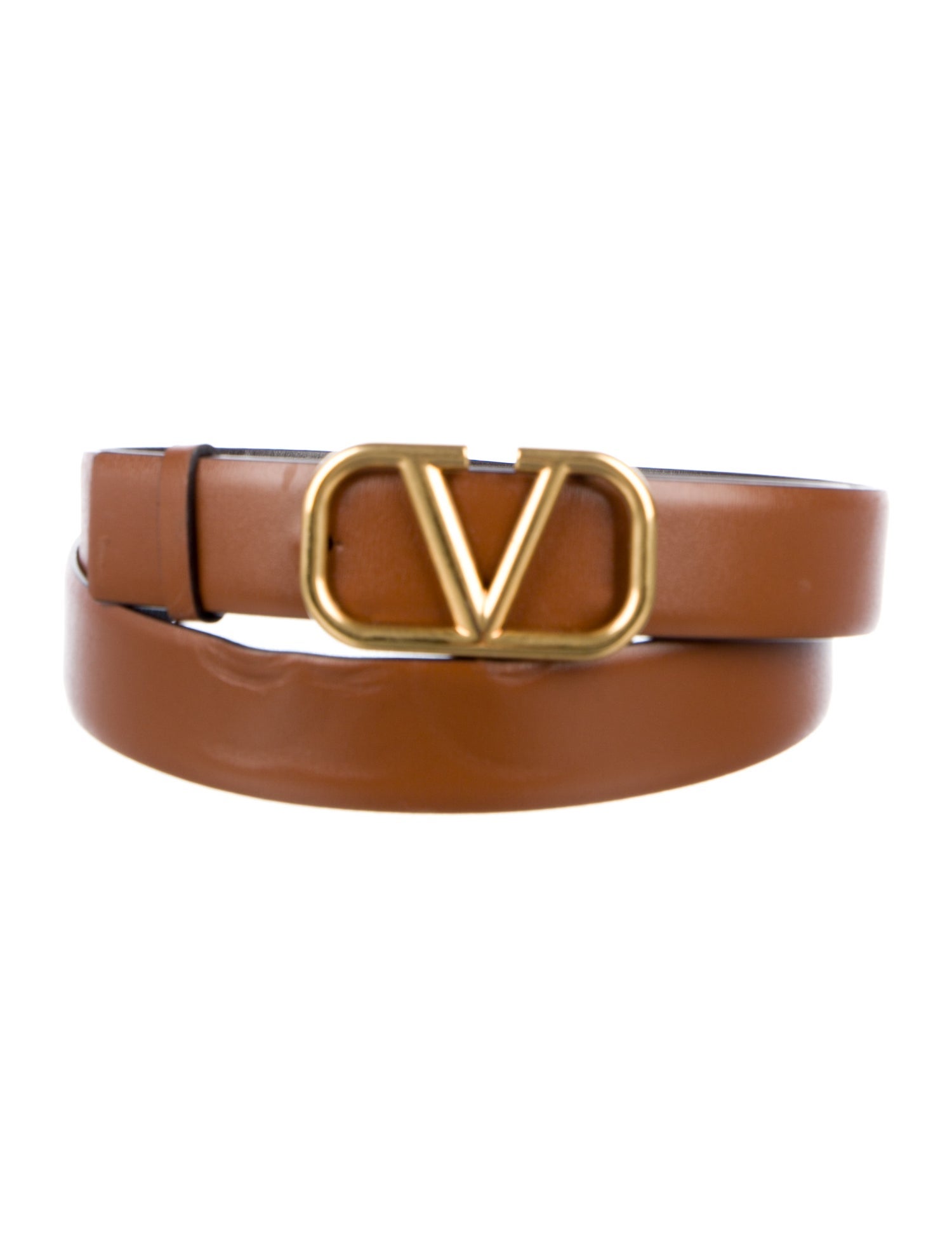 Valentino Skinny Leather Belt