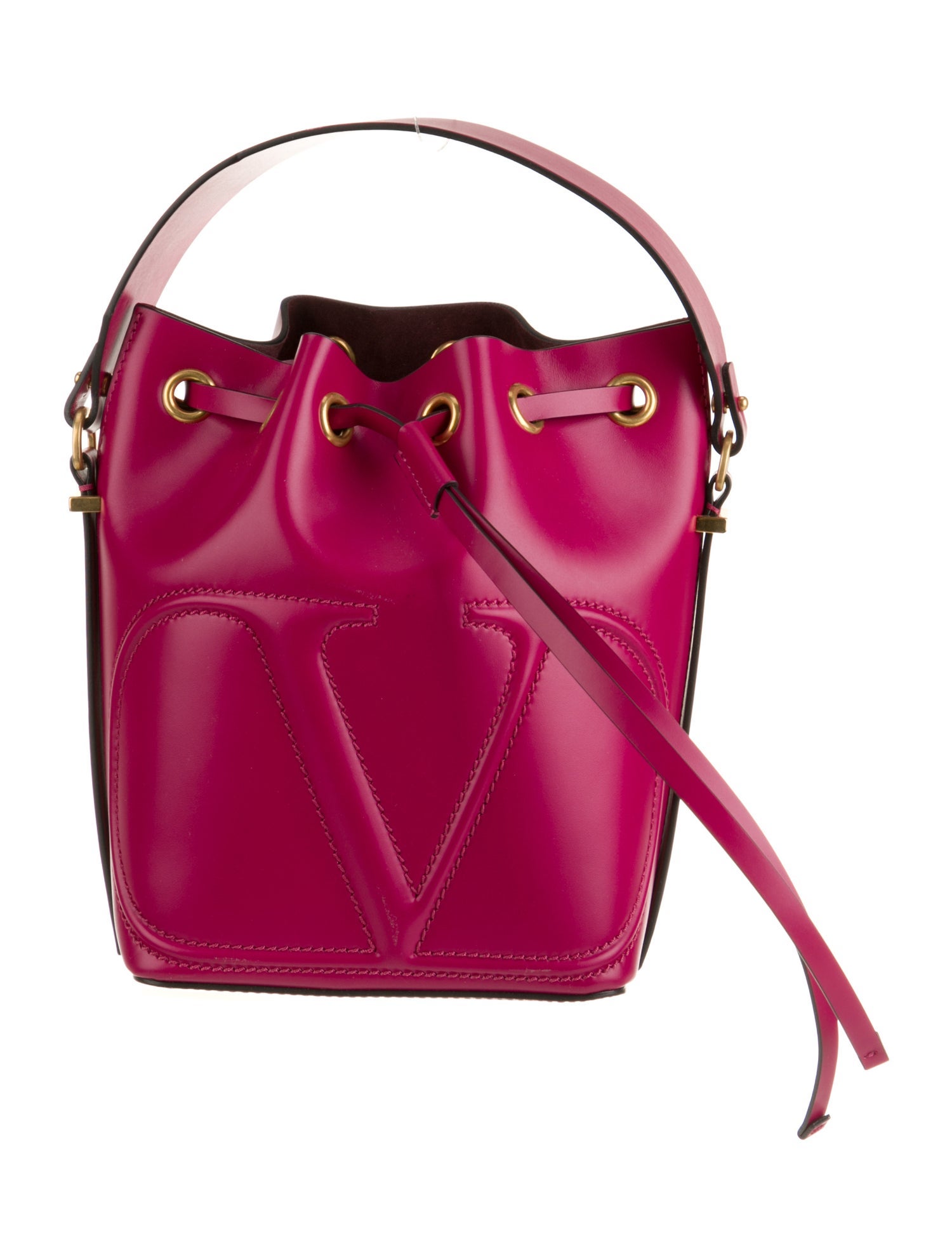 Valentino Leather Bucket Bag w/ Tags