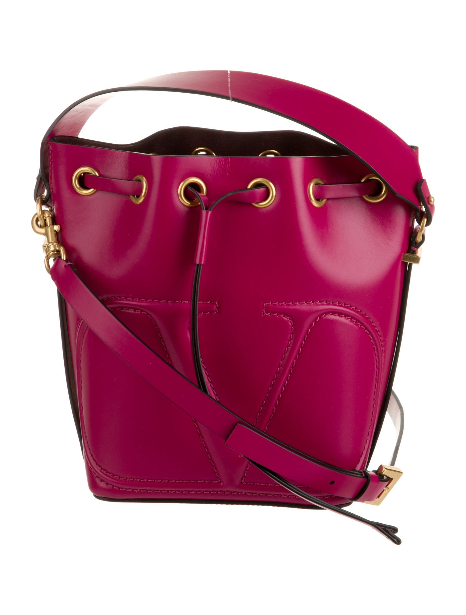 Valentino Leather Bucket Bag w/ Tags