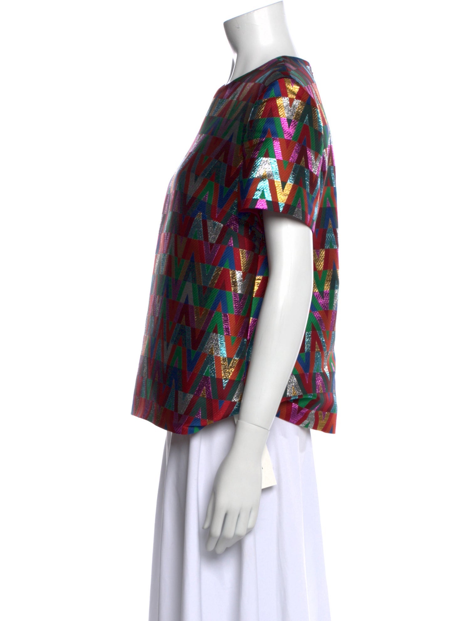 Valentino Printed Crew Neck T-Shirt