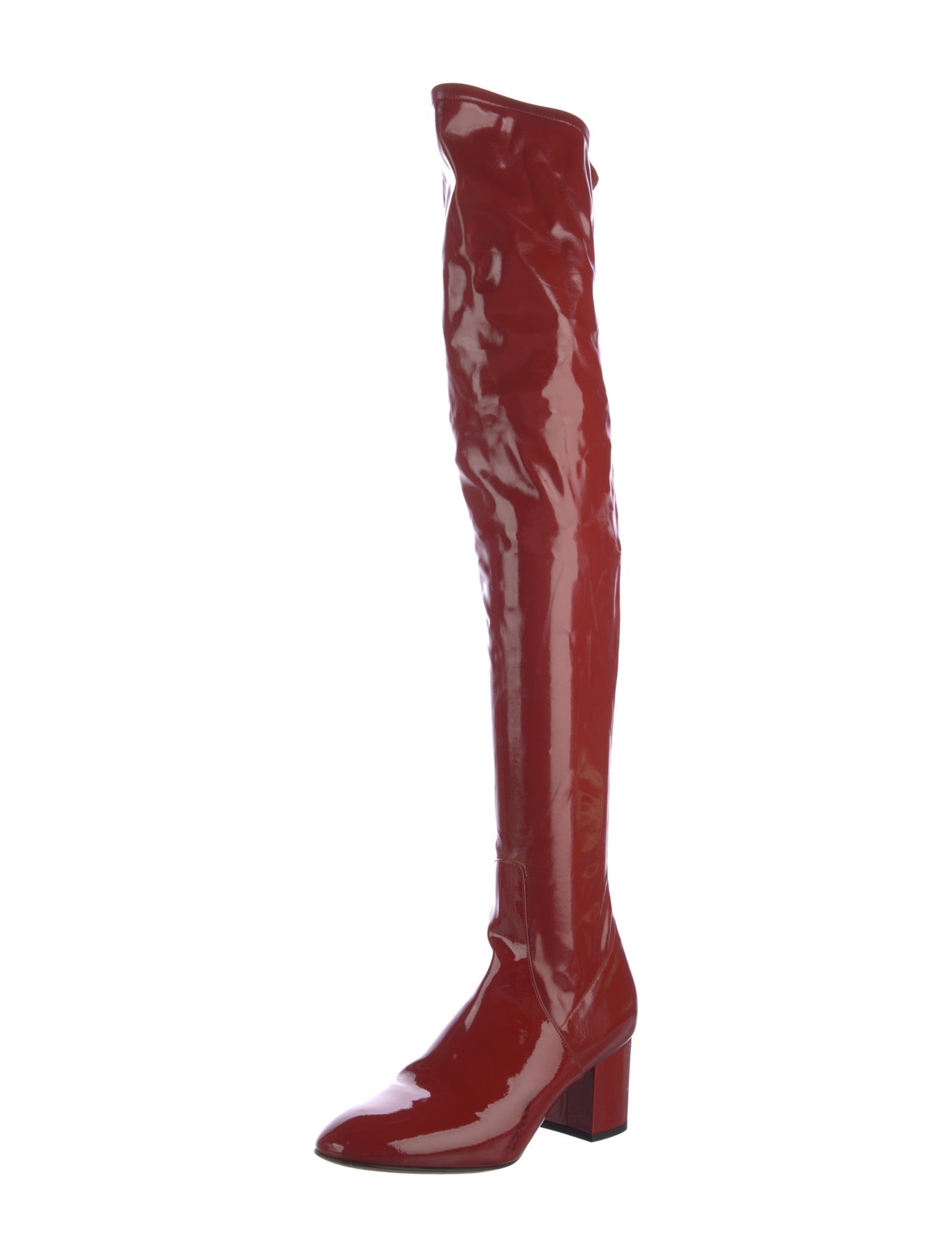 Valentino Patent Leather Sock Boots
