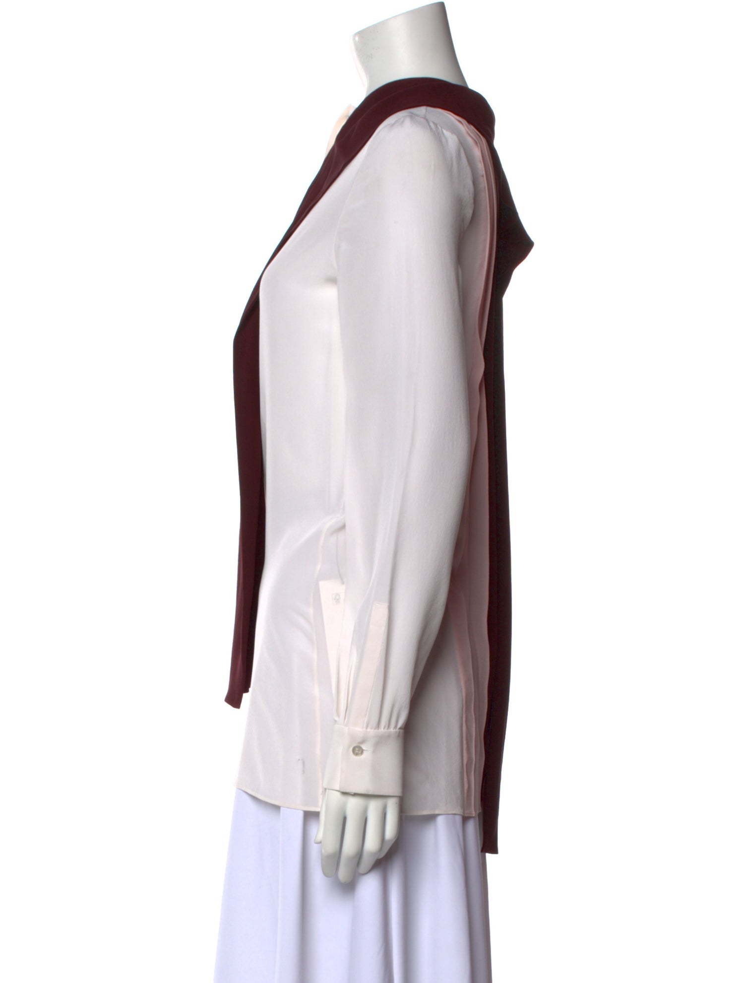 Valentino Silk V-Neck Blouse