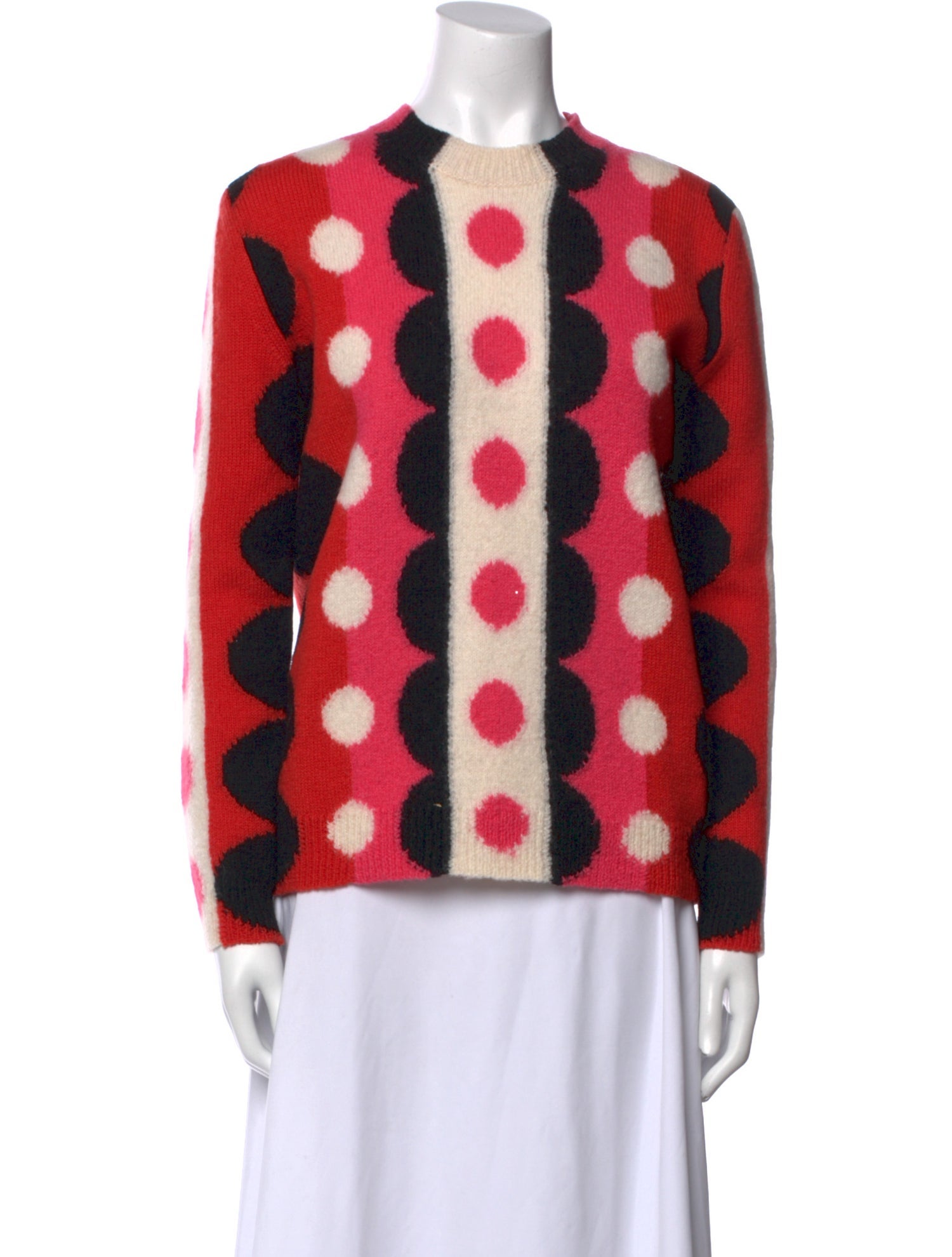 Valentino Virgin Wool Printed Sweater