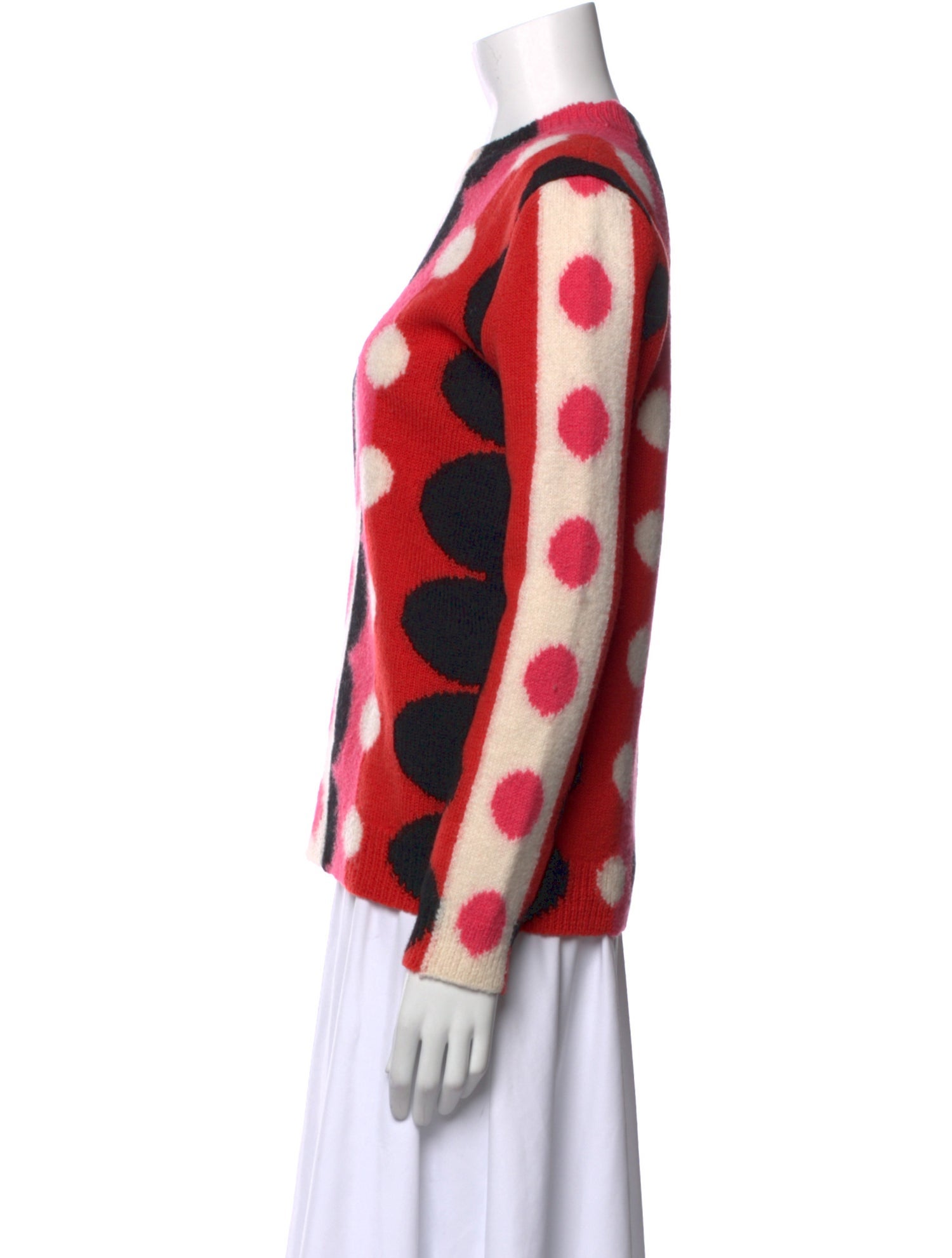 Valentino Virgin Wool Printed Sweater