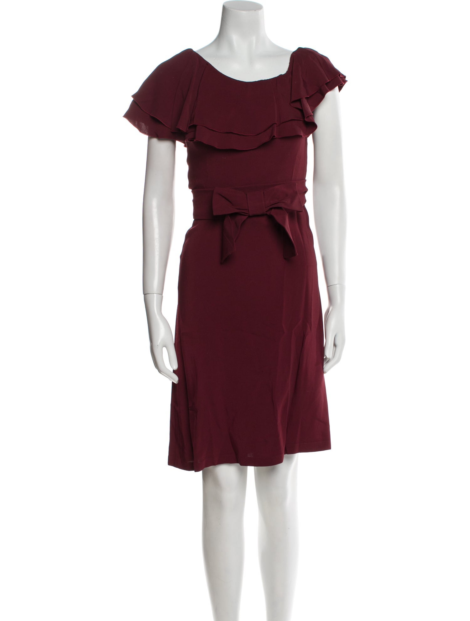 Valentino Scoop Neck Mini Dress