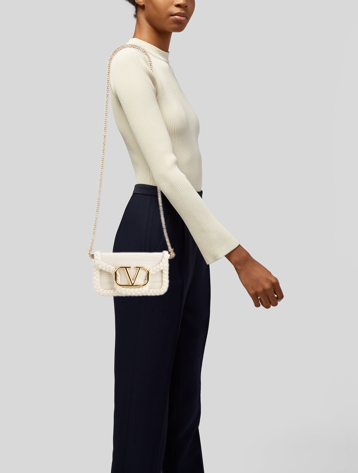 Valentino Leather Top Handle Bag w/ Tags