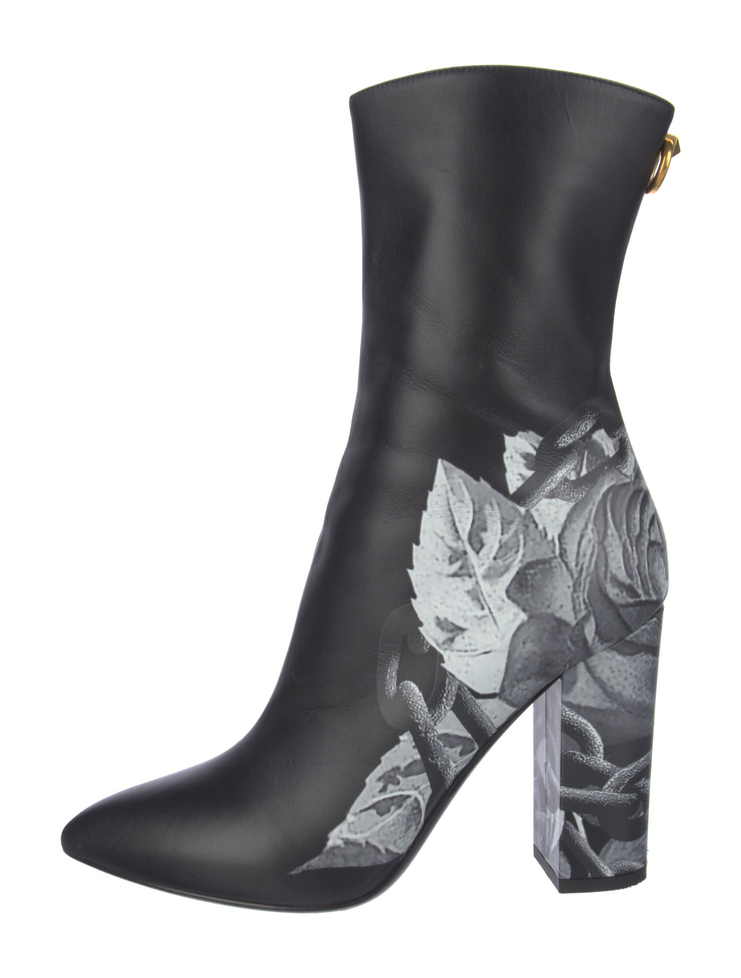 Valentino Rockstud Accents Leather Boots