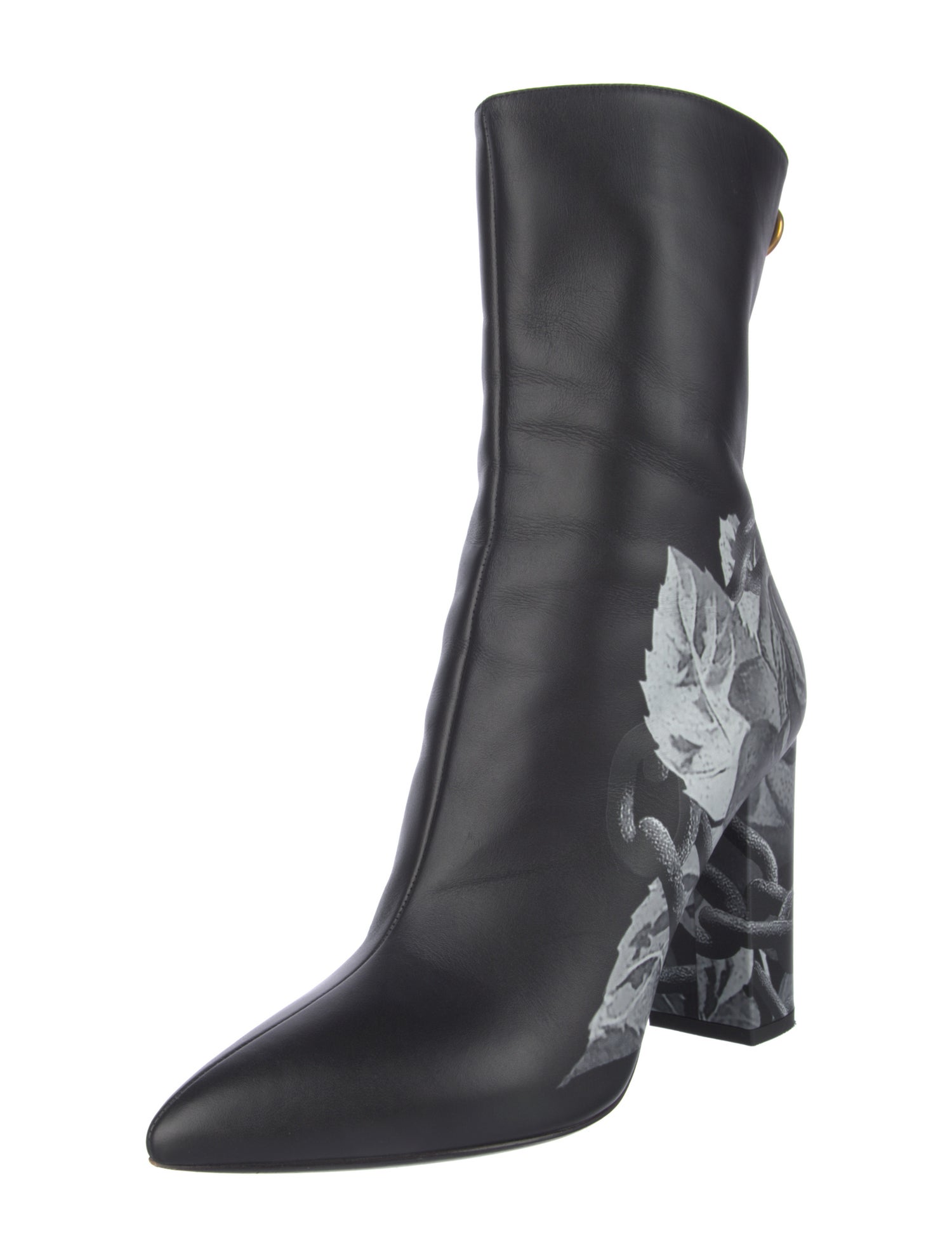 Valentino Rockstud Accents Leather Boots