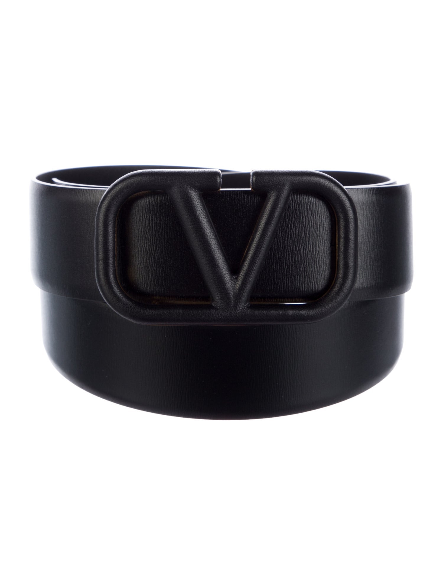 Valentino Leather Leather Trim Embellishment Belt