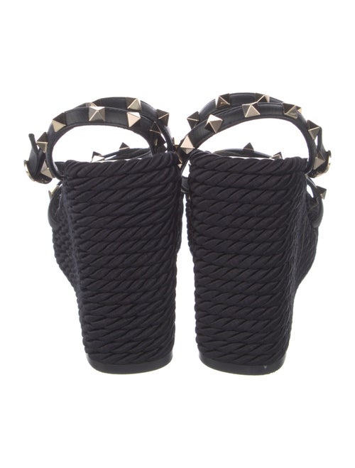 Valentino Rockstud Accents Leather Espadrilles