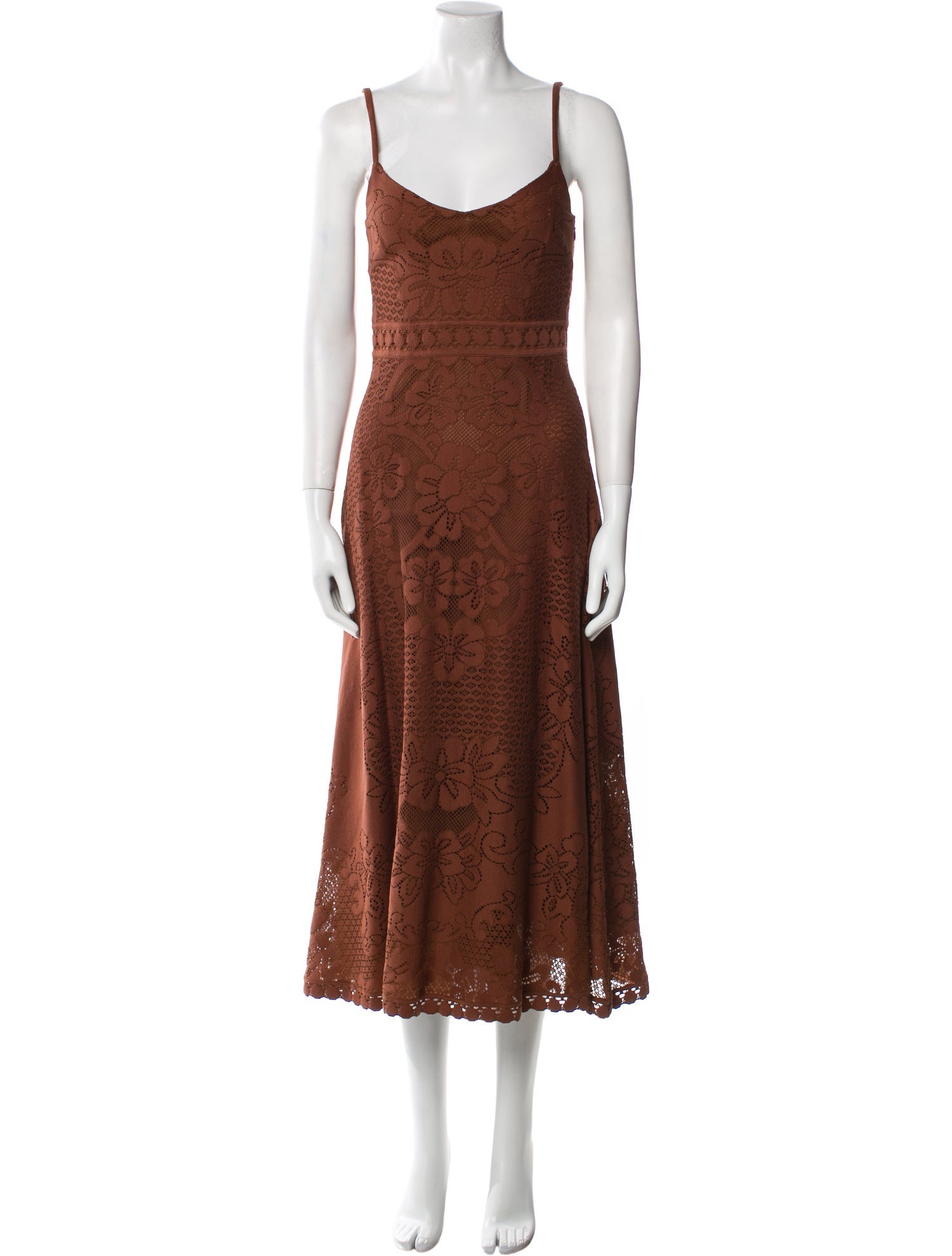 Valentino Patterned Long Dress