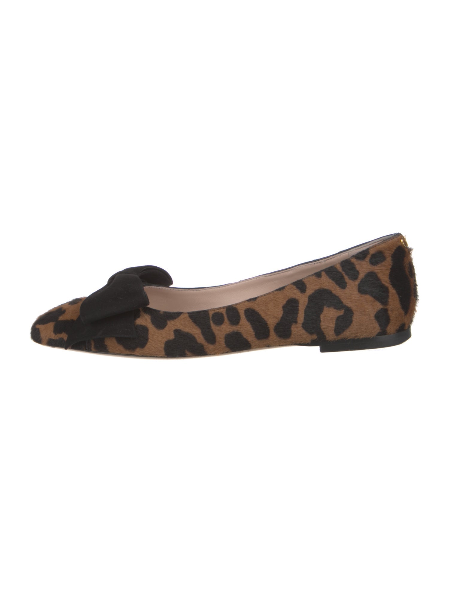 Valentino Ponyhair Animal Print Flats