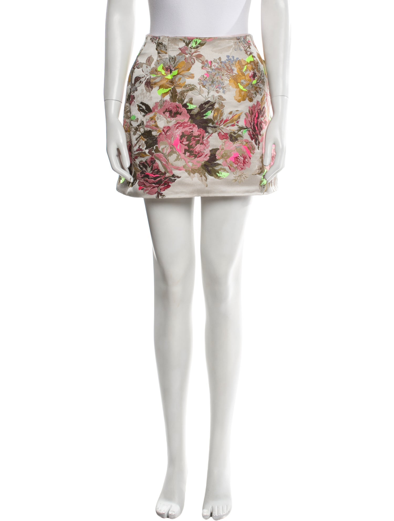 Valentino Floral Print Mini Skirt