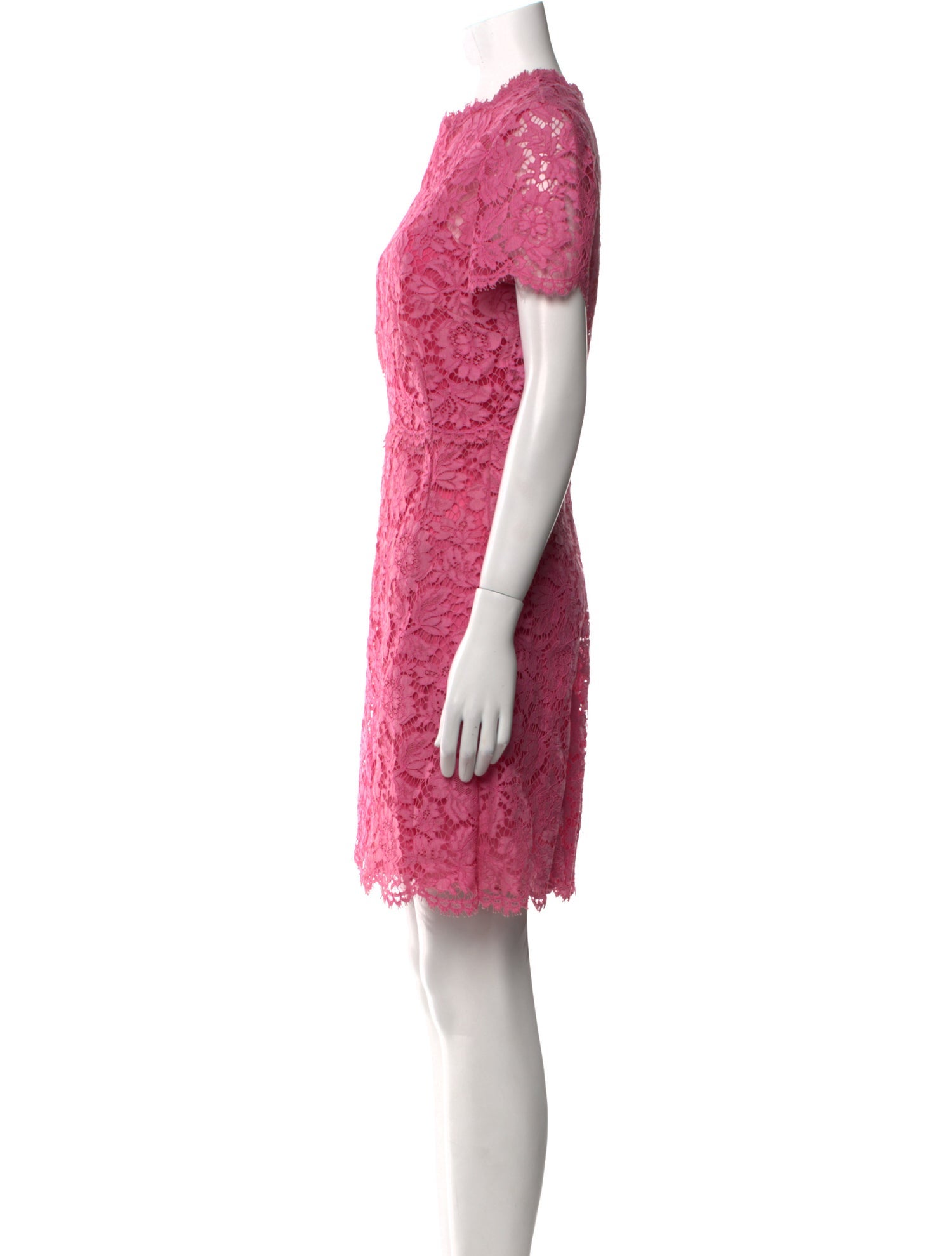 Valentino Lace Pattern Mini Dress - Pink Dresses, Clothing - VAL539690 |  The RealReal