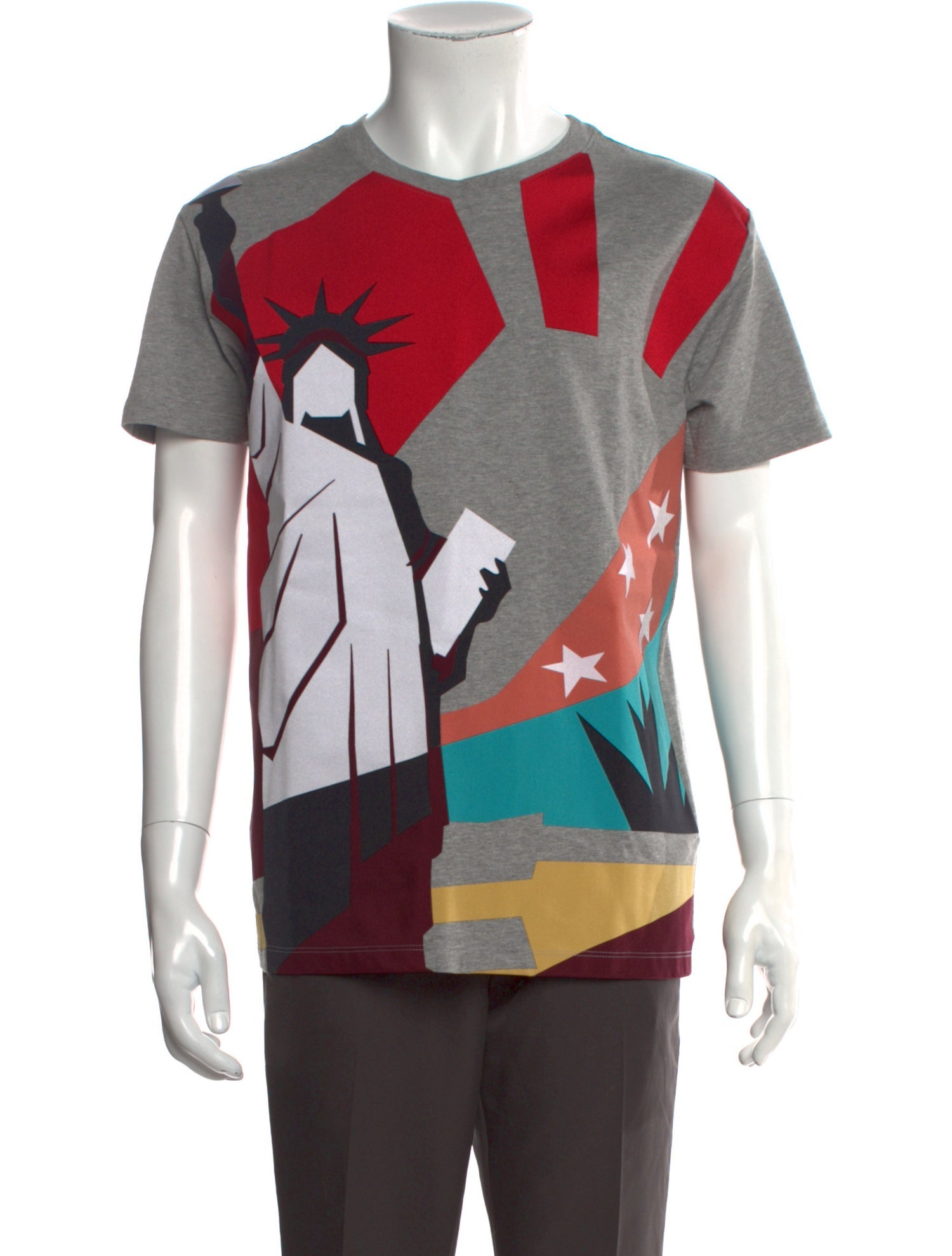 Valentino Rockstud Accents Graphic Print T-Shirt