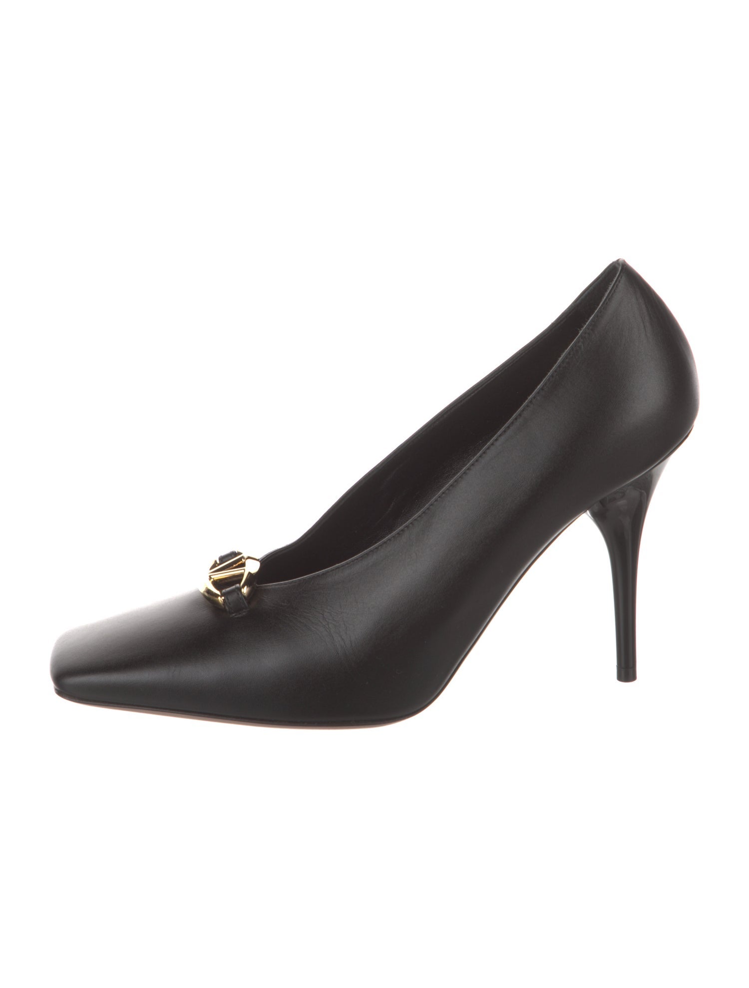 Valentino Rockstud Accents Leather Pumps