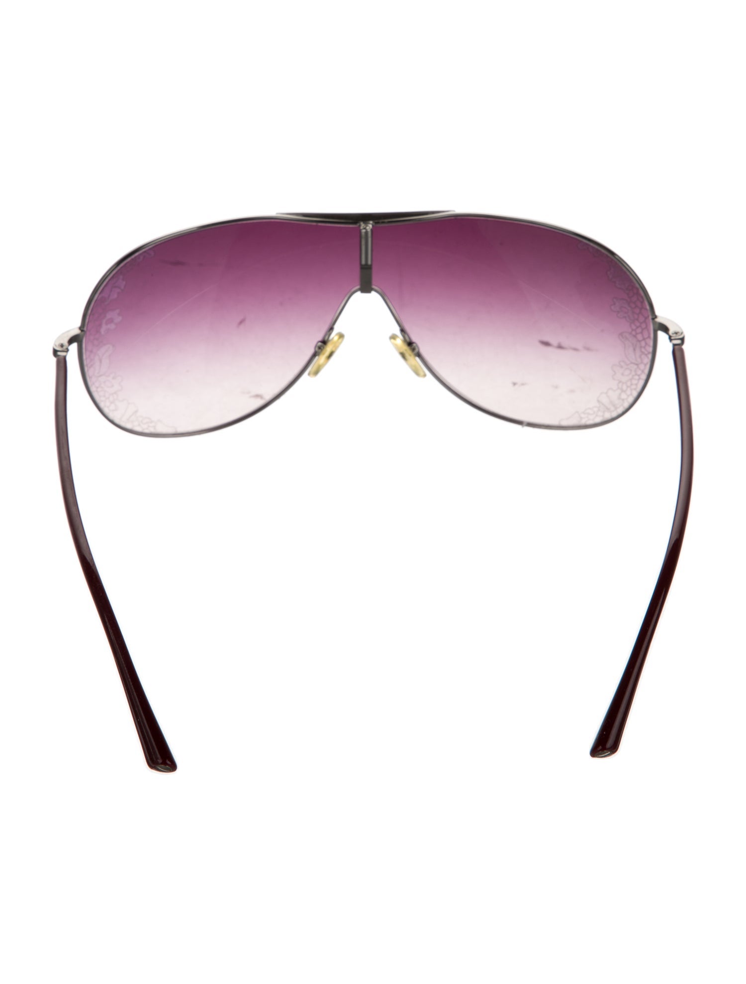 Valentino Rockstud Accents Shield Sunglasses
