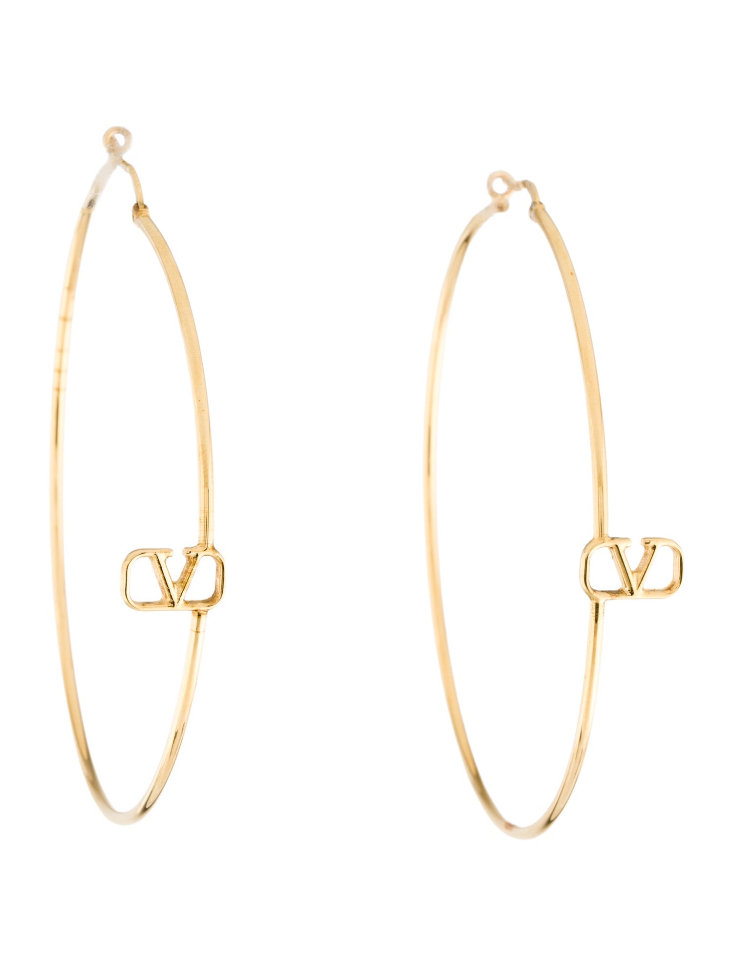 Valentino VLogo Hoop Earrings