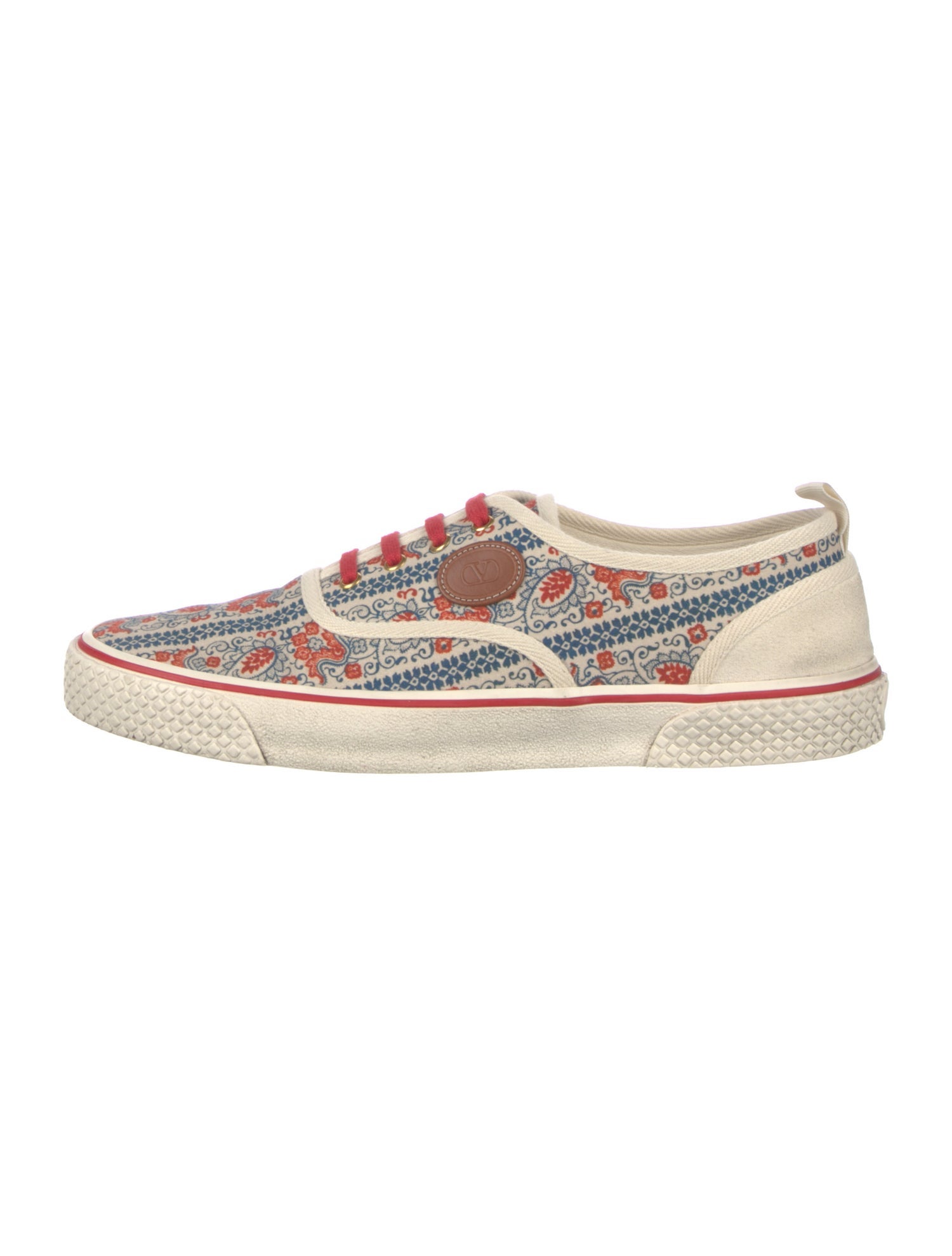 Valentino Canvas Printed Sneakers