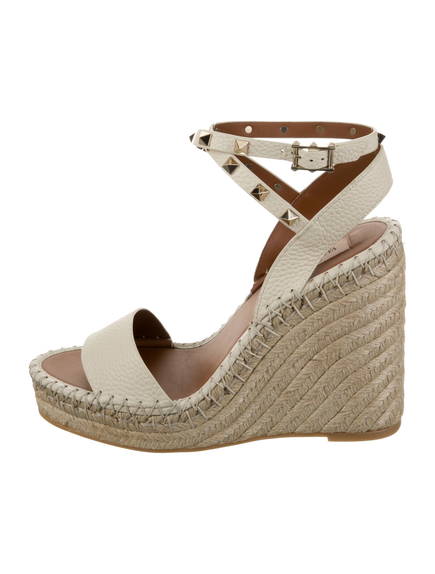 Valentino Leather Espadrilles