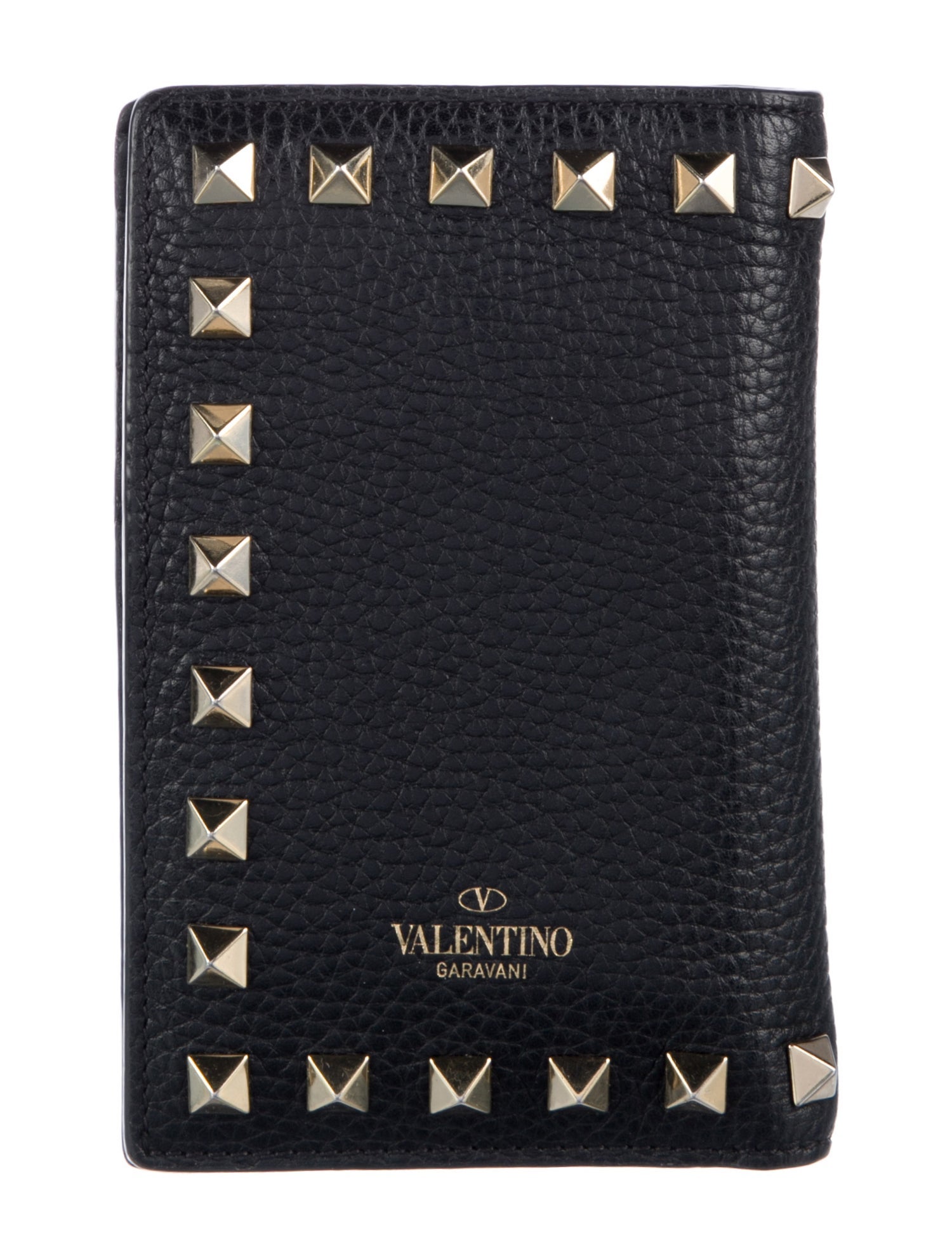 Valentino Leather Graphic Print Bifold Wallet