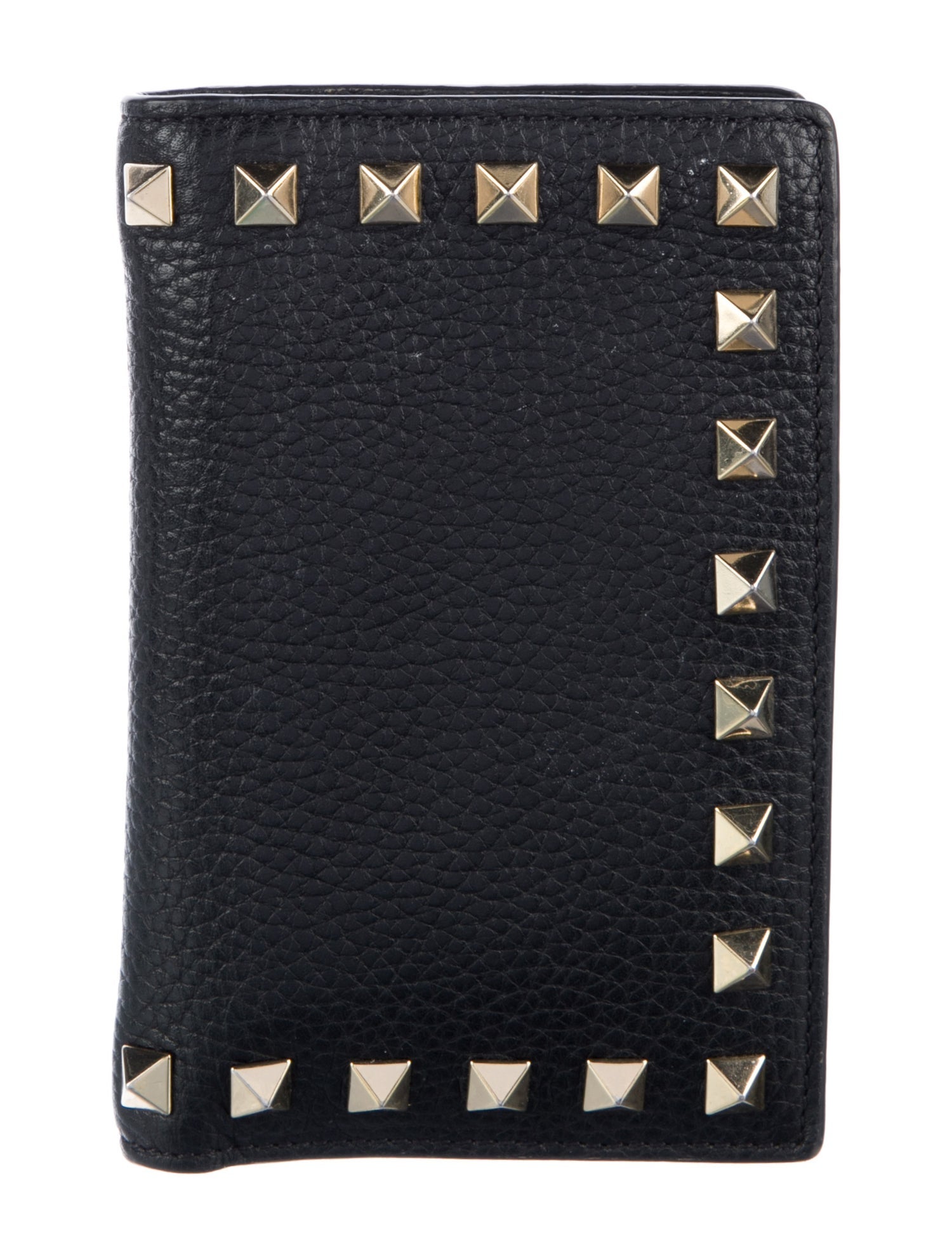 Valentino Leather Graphic Print Bifold Wallet
