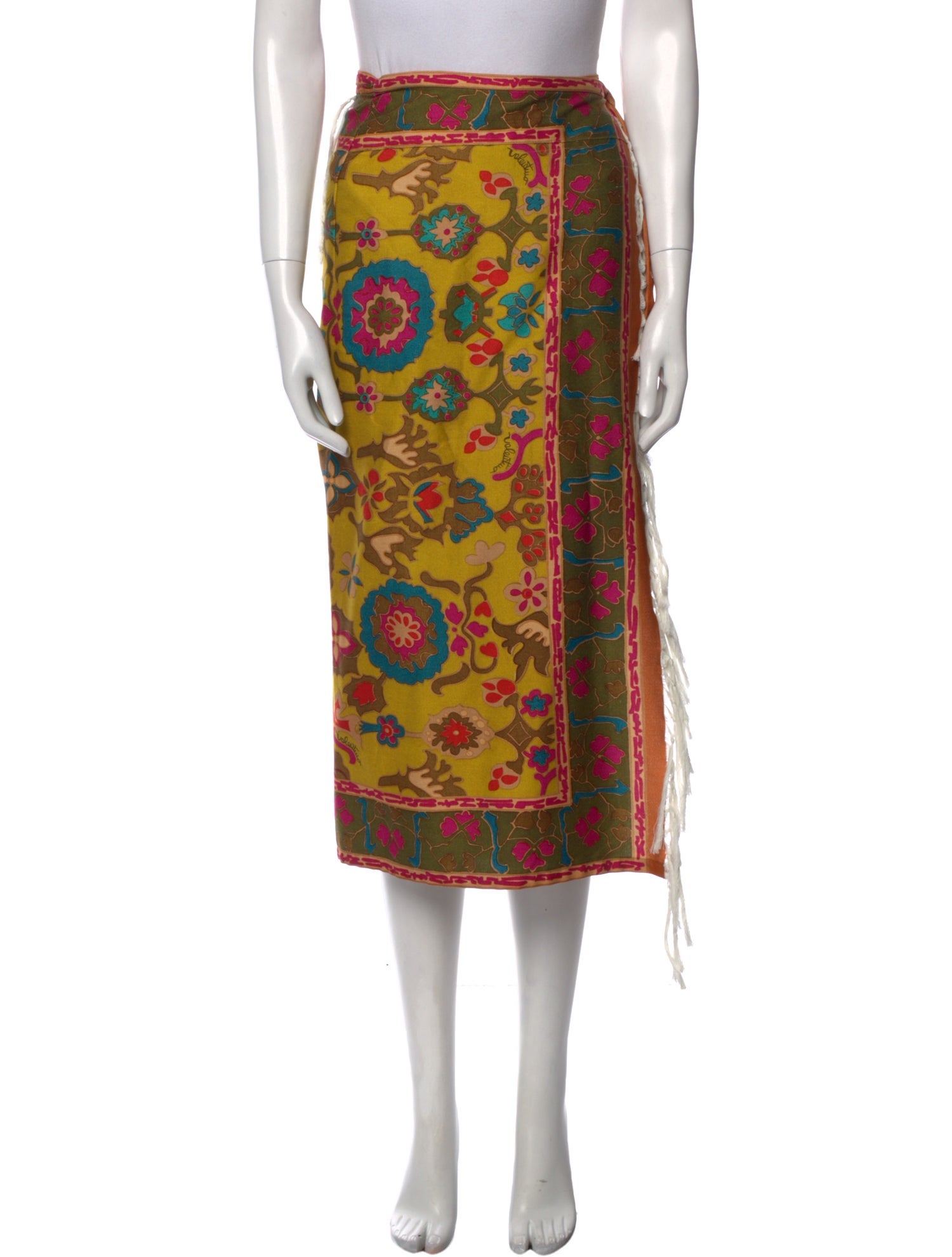 Valentino Printed Midi Length Skirt