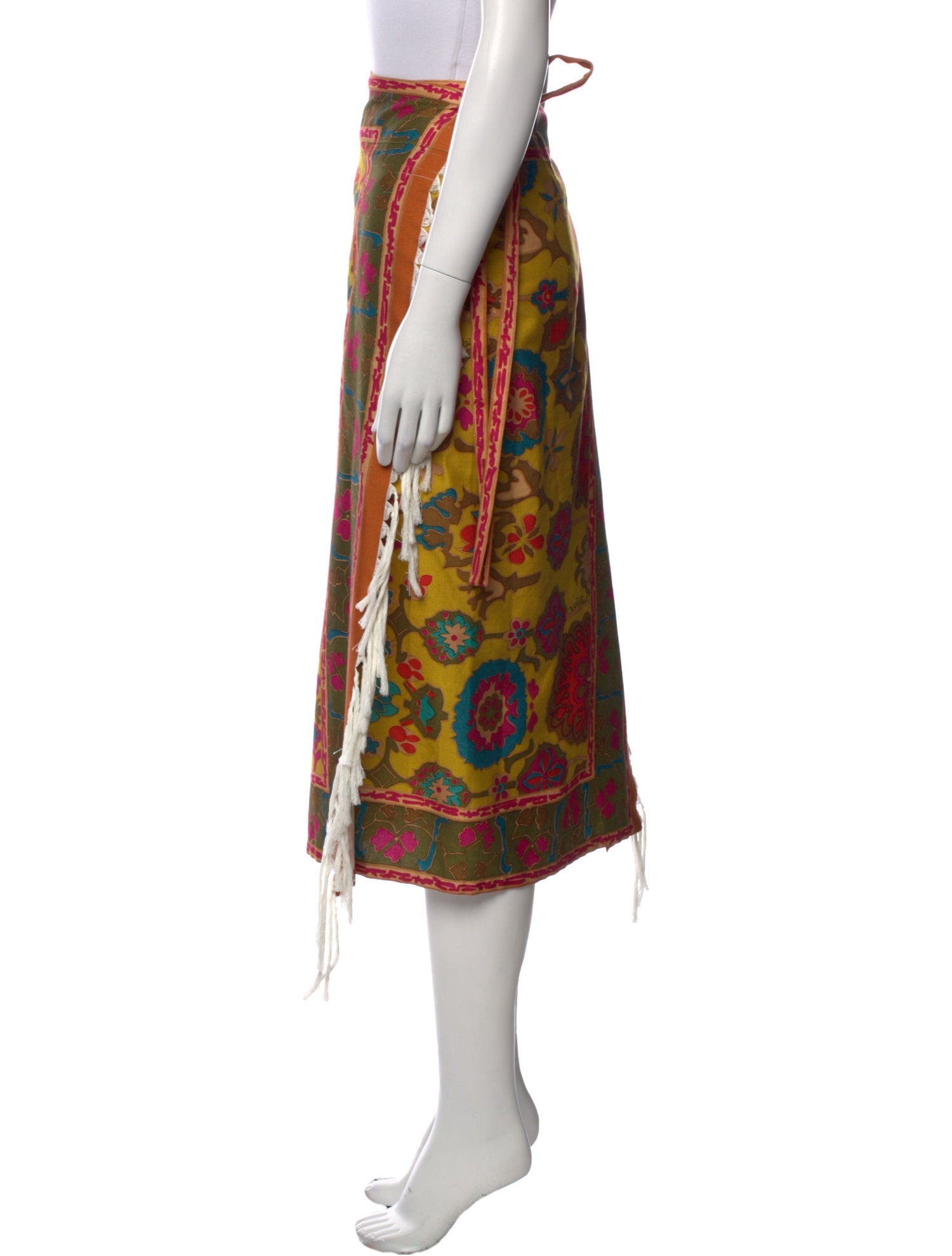 Valentino Printed Midi Length Skirt