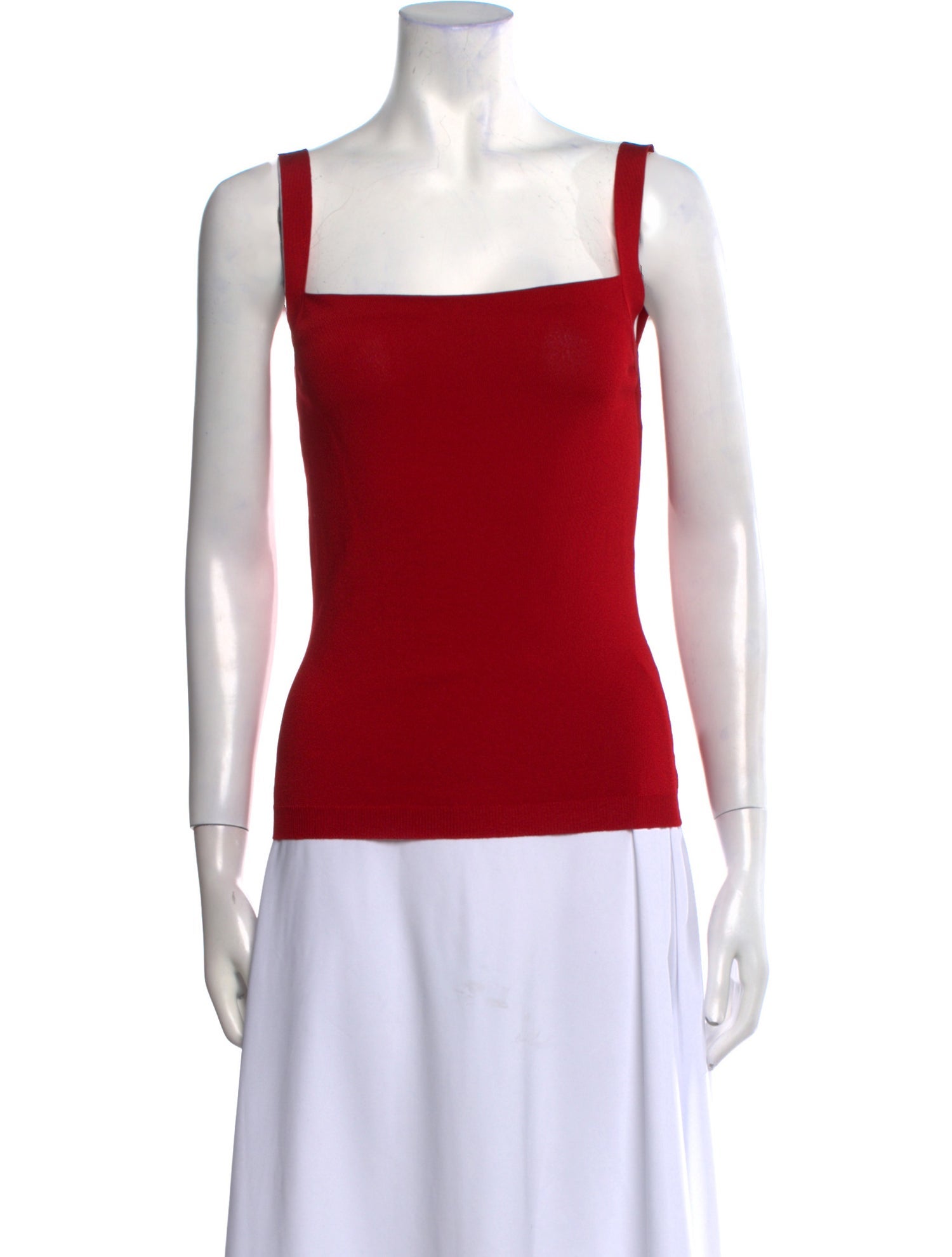 Valentino Silk Square Neckline Top