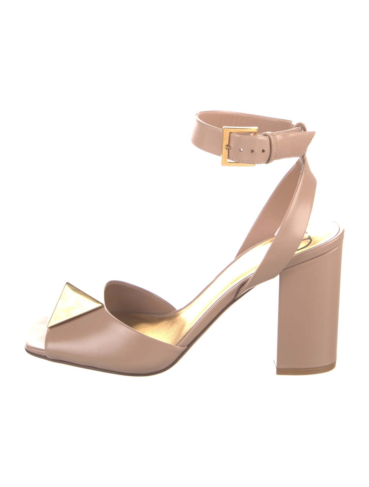 Valentino Rockstud Accents Leather Sandals w/ Tags