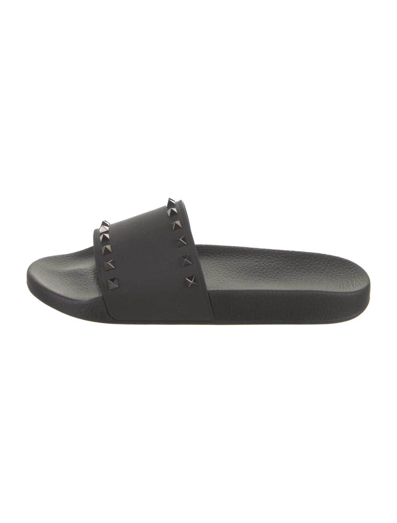 Valentino Rubber Studded Accents Slides