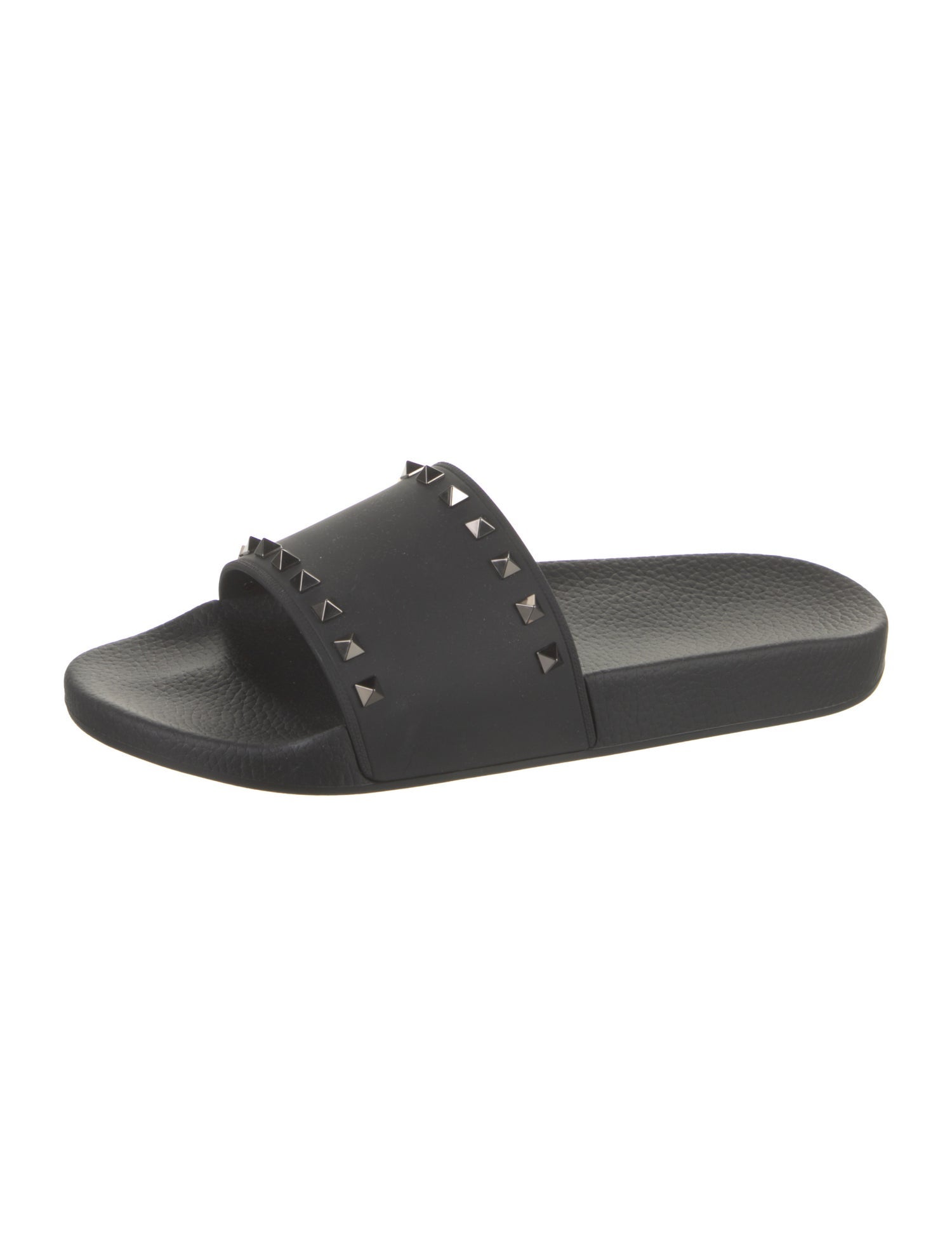 Valentino Rubber Studded Accents Slides