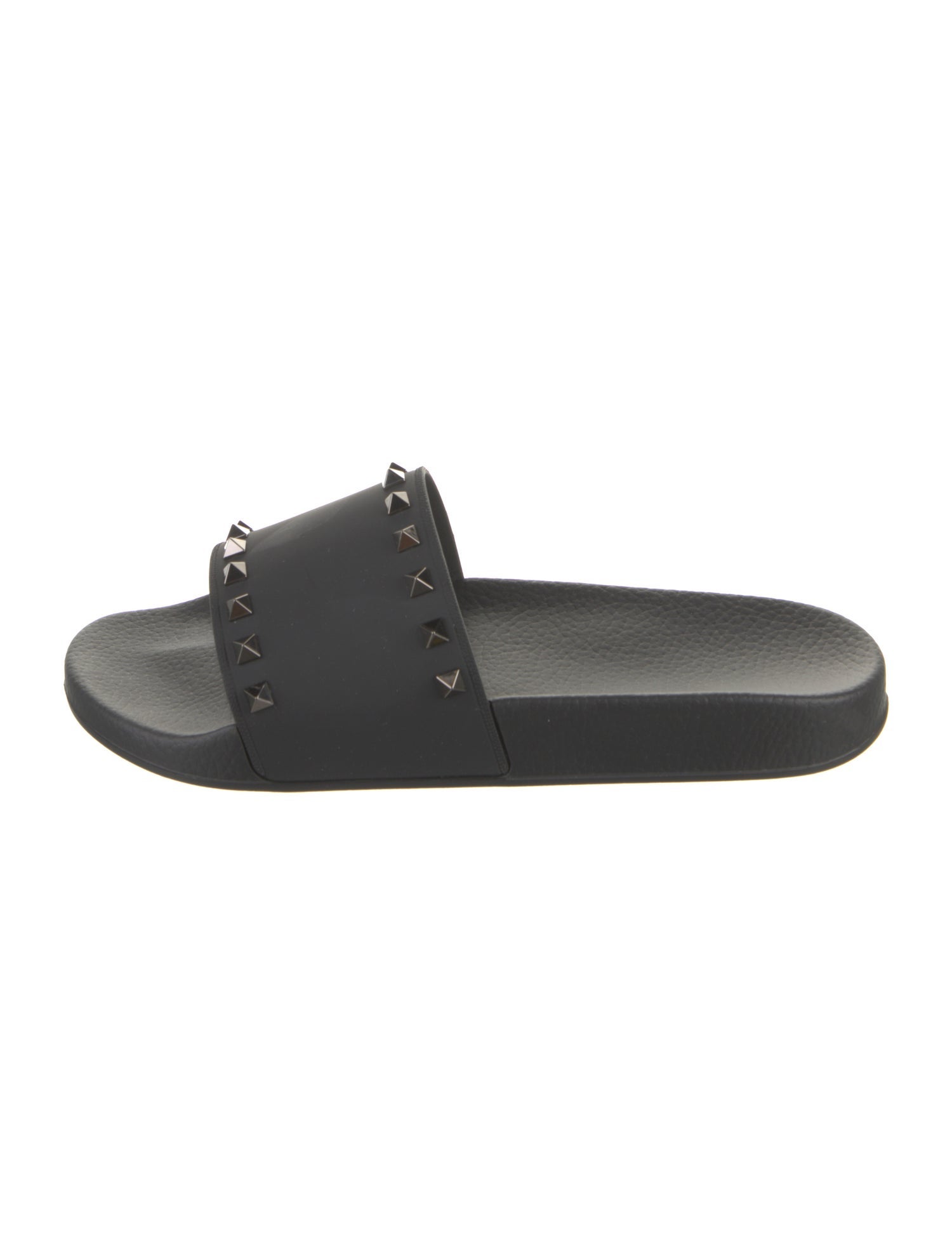 Valentino Rubber Studded Accents Slides