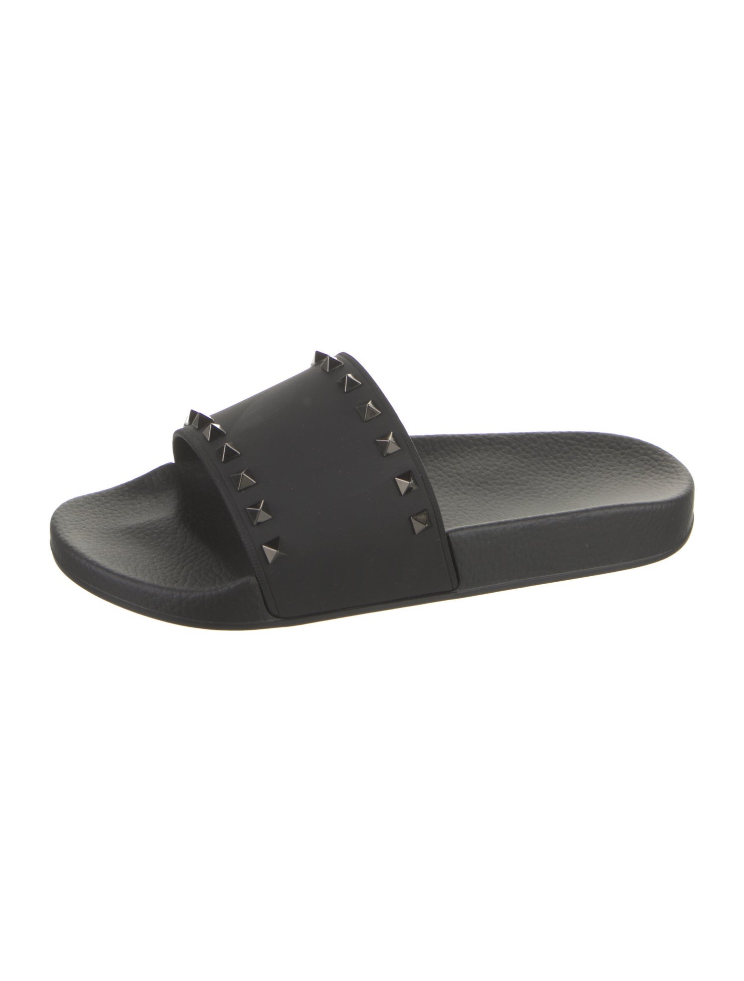 Valentino Rubber Studded Accents Slides