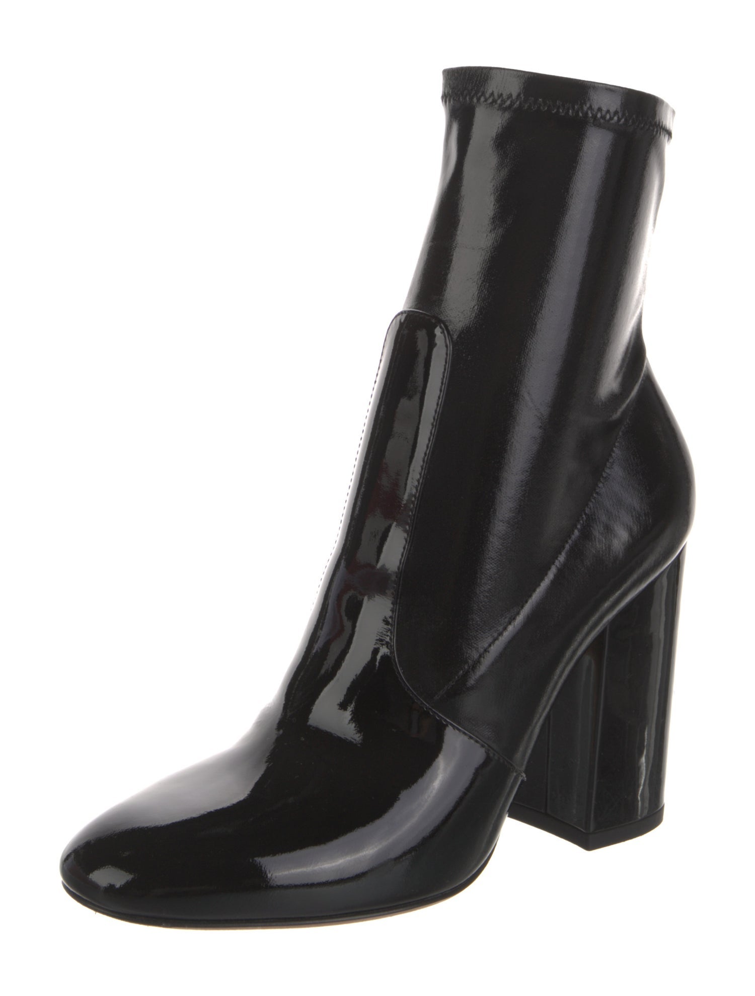 Valentino Patent Leather Sock Boots