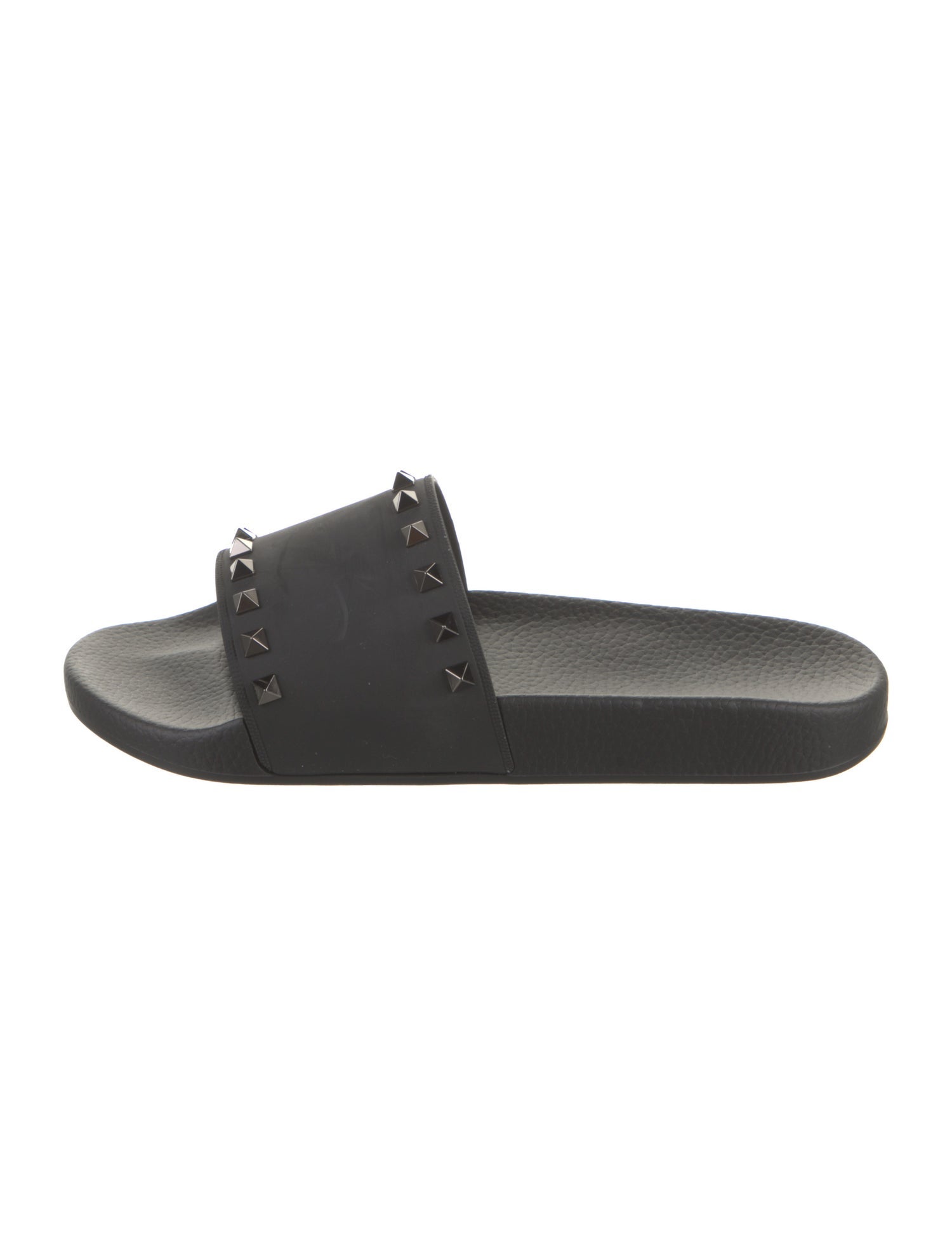 Valentino Rubber Studded Accents Slides